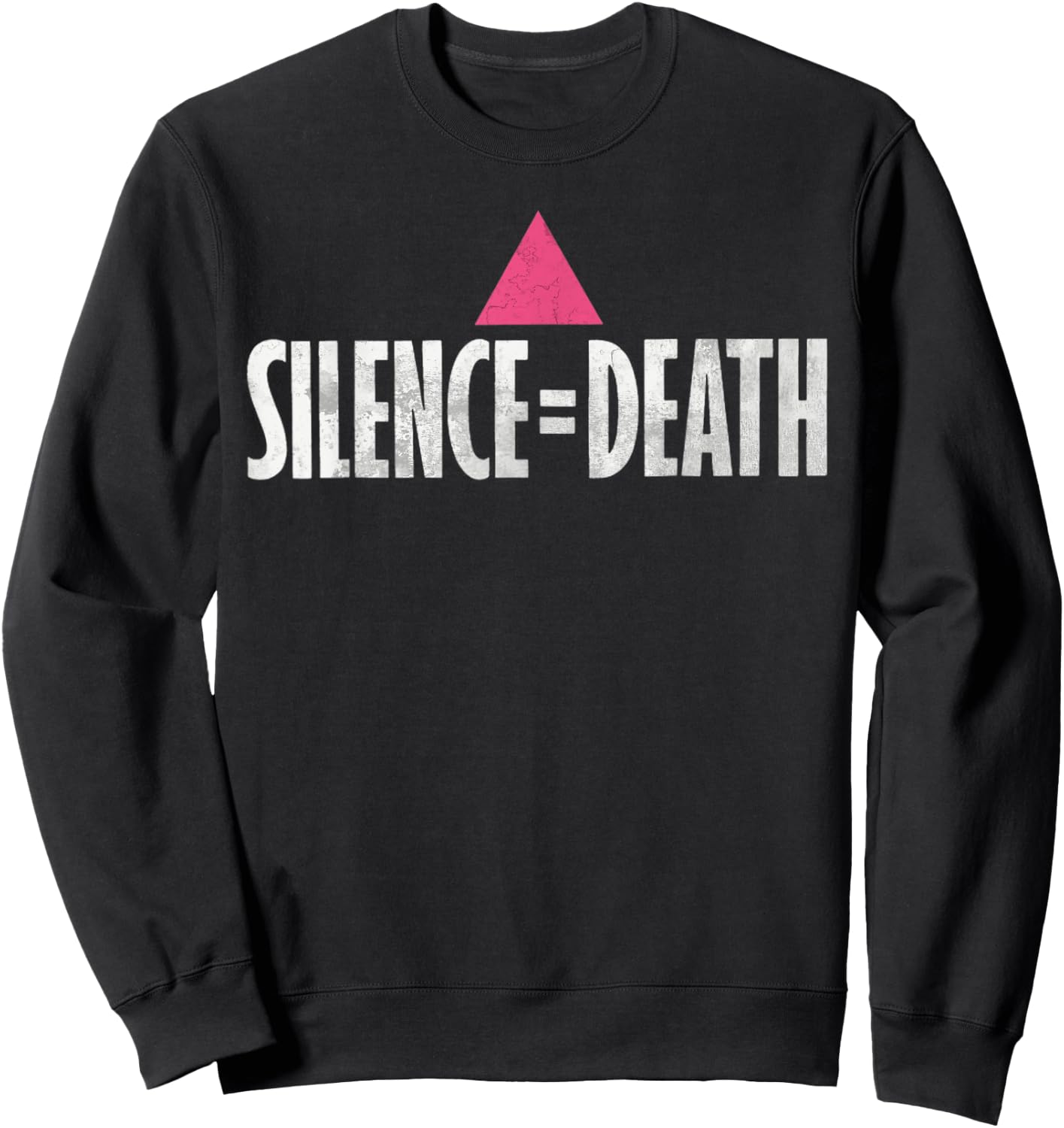 LGBTQ Shirt Men Women Gay Pride Gift Equality Silence Death Sweatshirt - Sweatshirt | Black