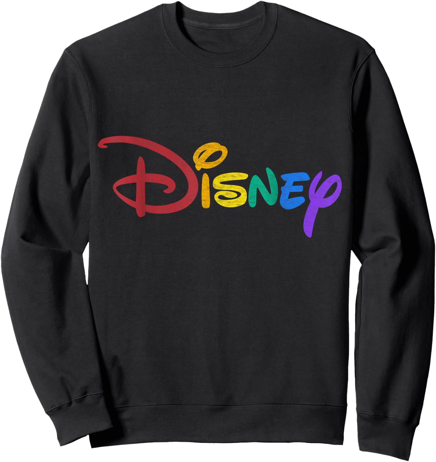Disney - Rainbow Logo Sweatshirt - Sweatshirt | Black