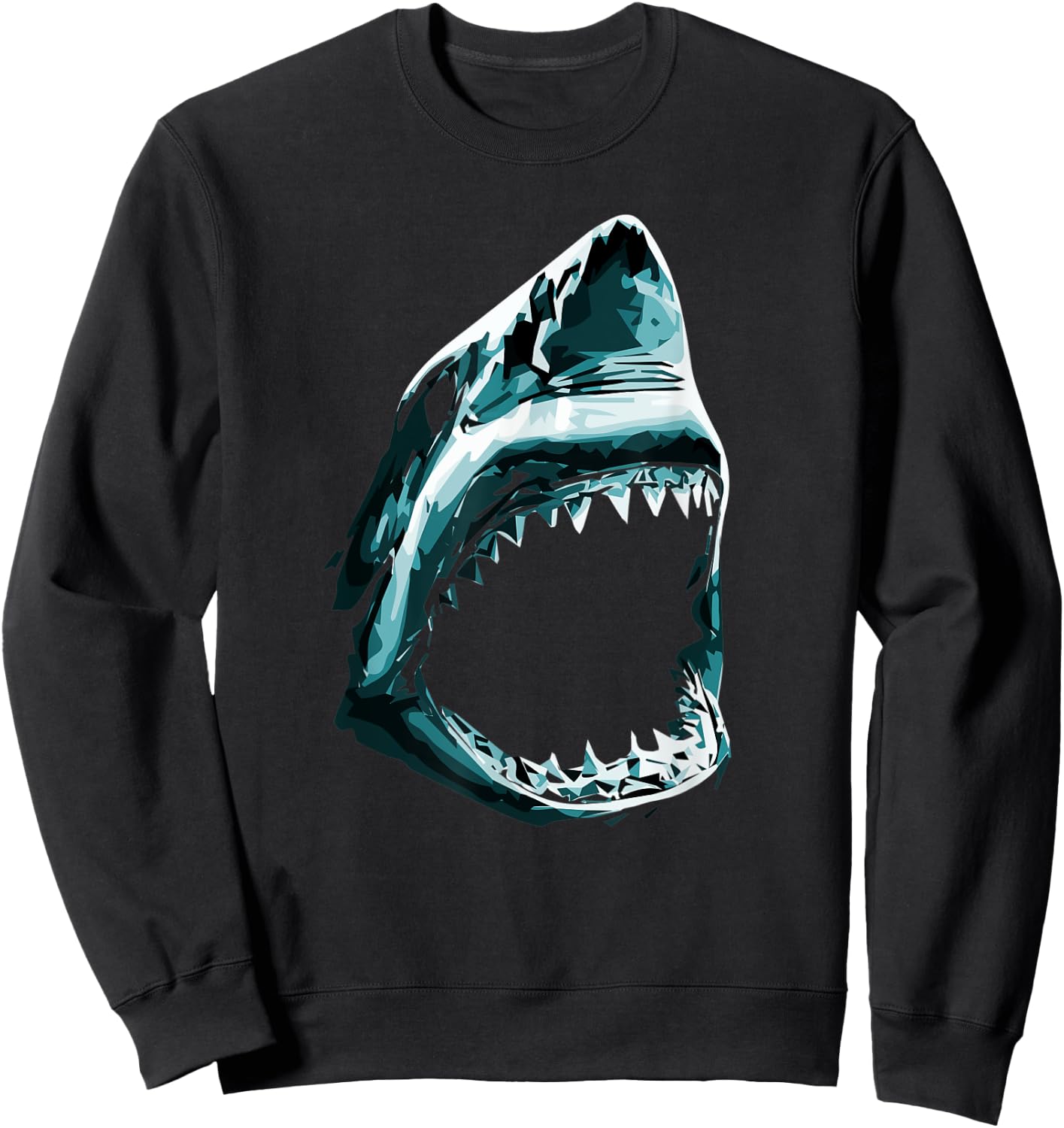 Big Scary Shark for Summer Weeks and Shark Lover Women Kids Sweatshirt - Sweatshirt | Black