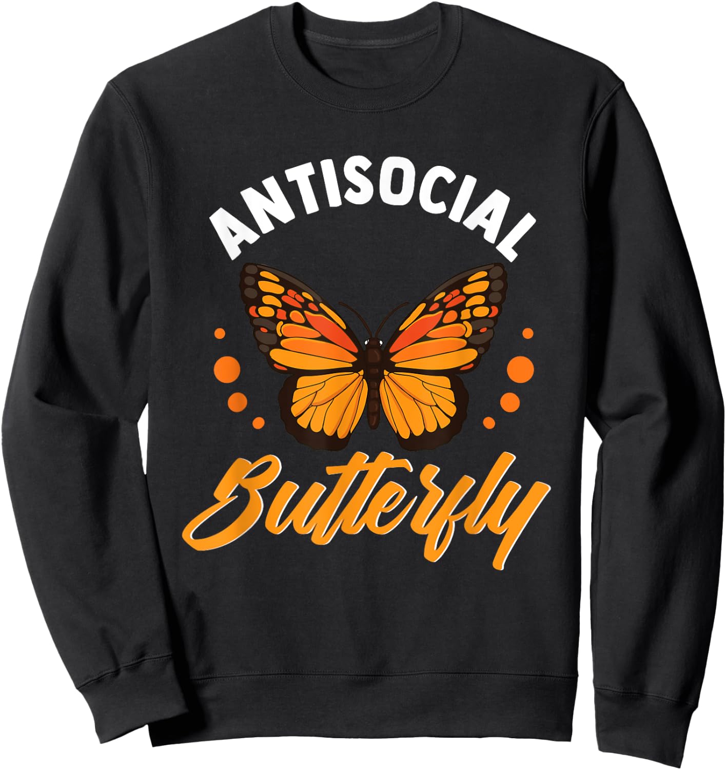 Antisocial Butterfly Sweatshirt - Sweatshirt | Black