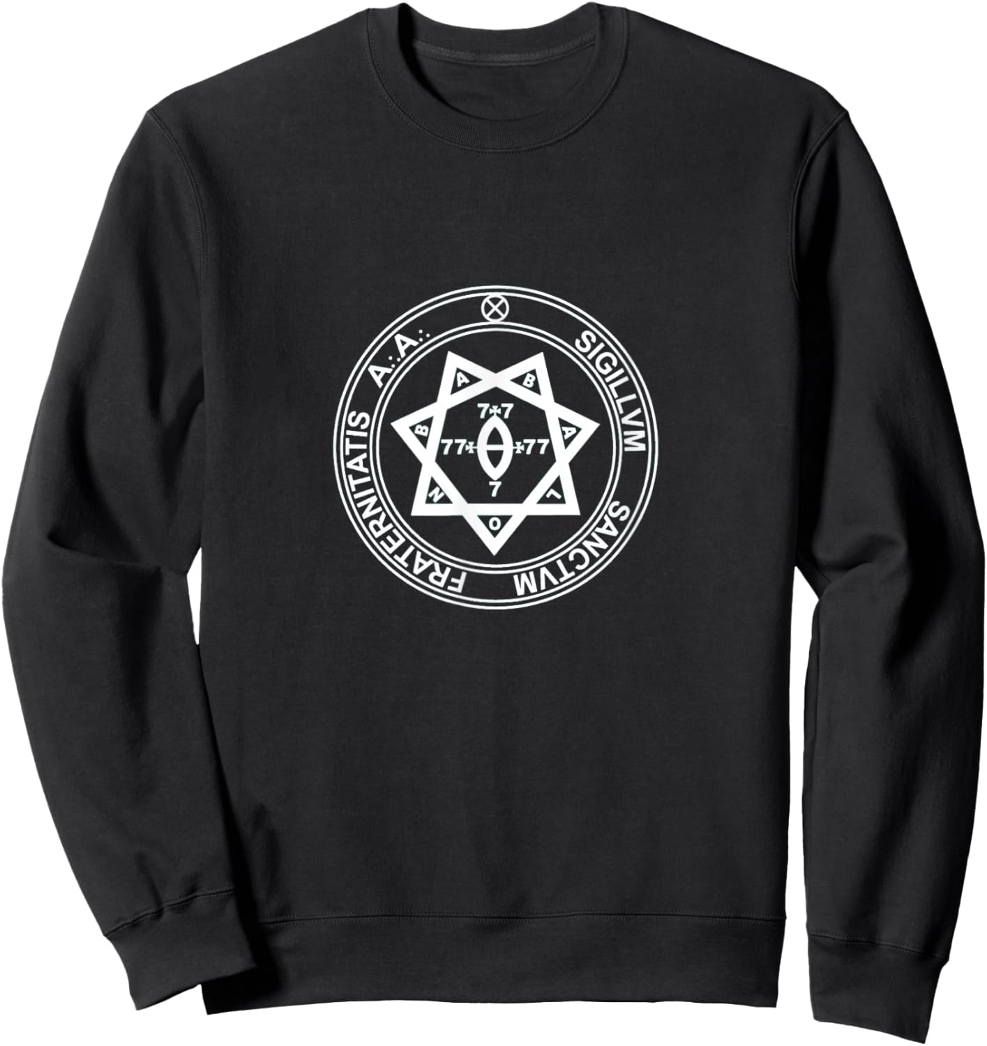 Argentum Astrum seal A.A. Thelema magick occult Will Crowley Sweatshirt - Sweatshirt | Black