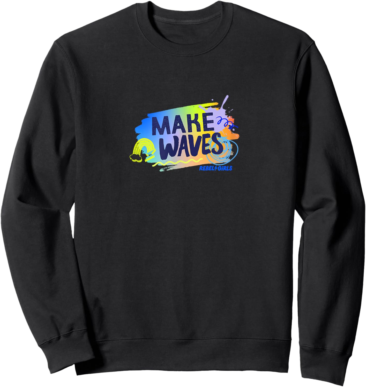 "Make Waves" Sweatshirt - Sweatshirt | Black