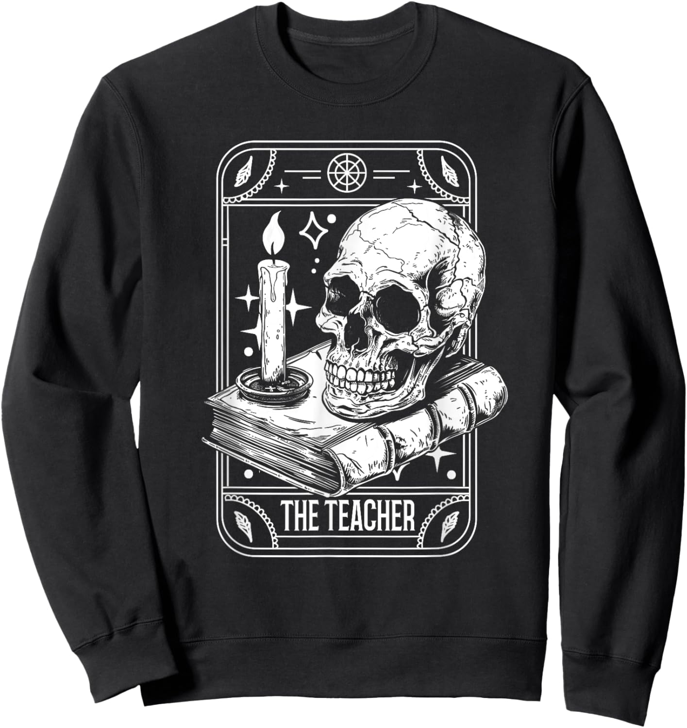 Tarot Card Emo Gothic Occult - The Teacher Men Women Sweatshirt - Sweatshirt | Black