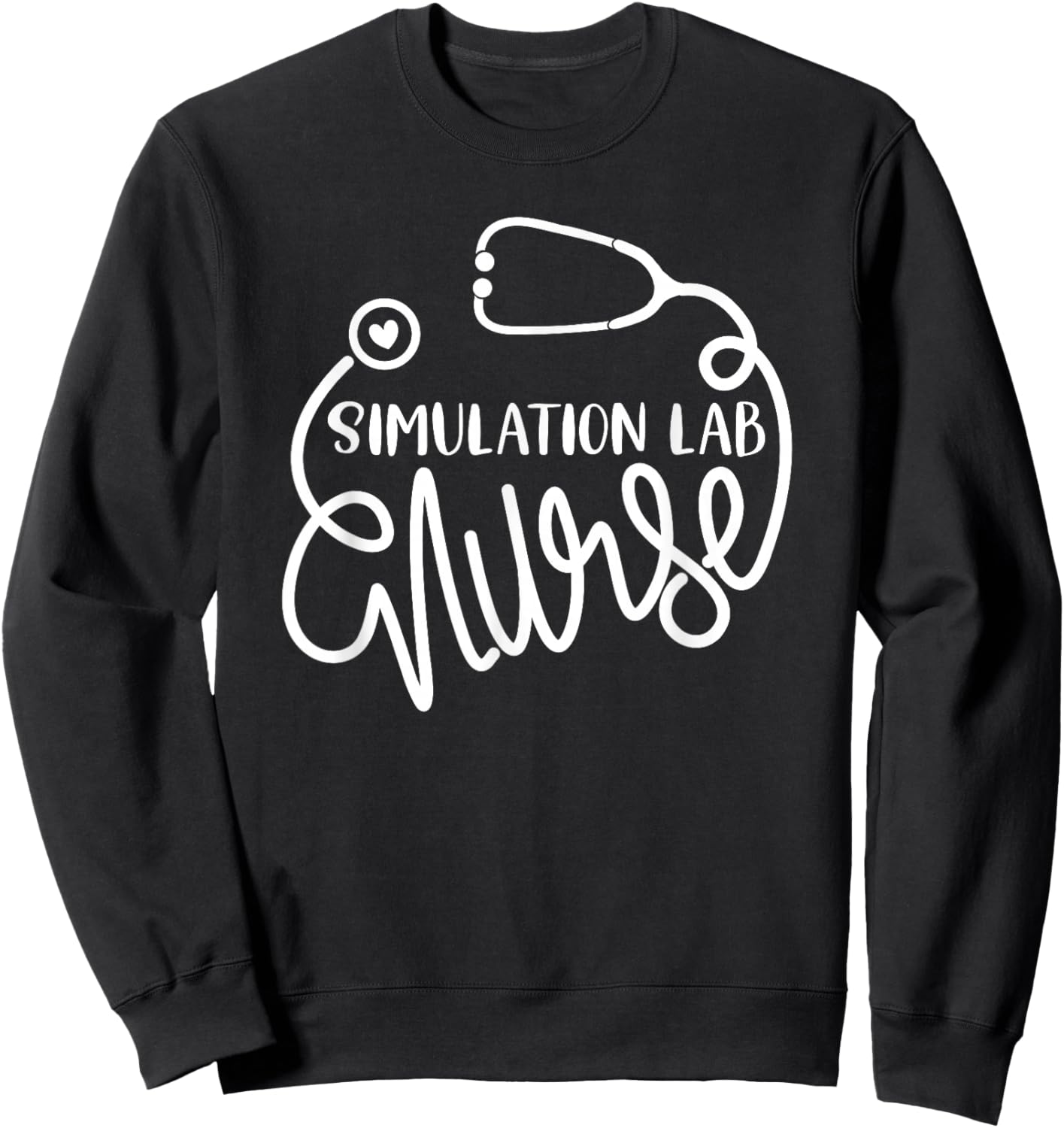 Simulation Lab Nurse Cute Simulation Nursing Department RN Sweatshirt - Sweatshirt | Black