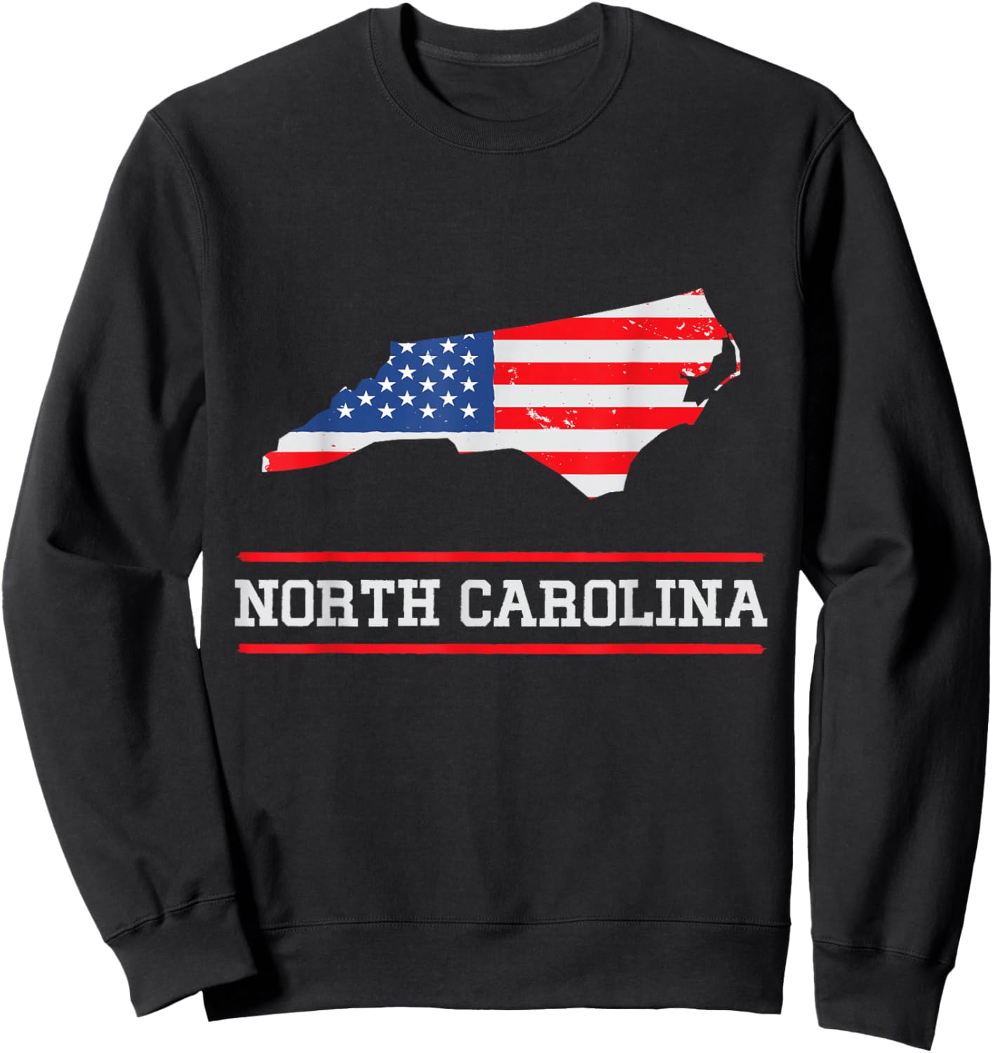 North Carolina US Flagge - US Staat North Carolina Souvenir Sweatshirt - Sweatshirt | Black