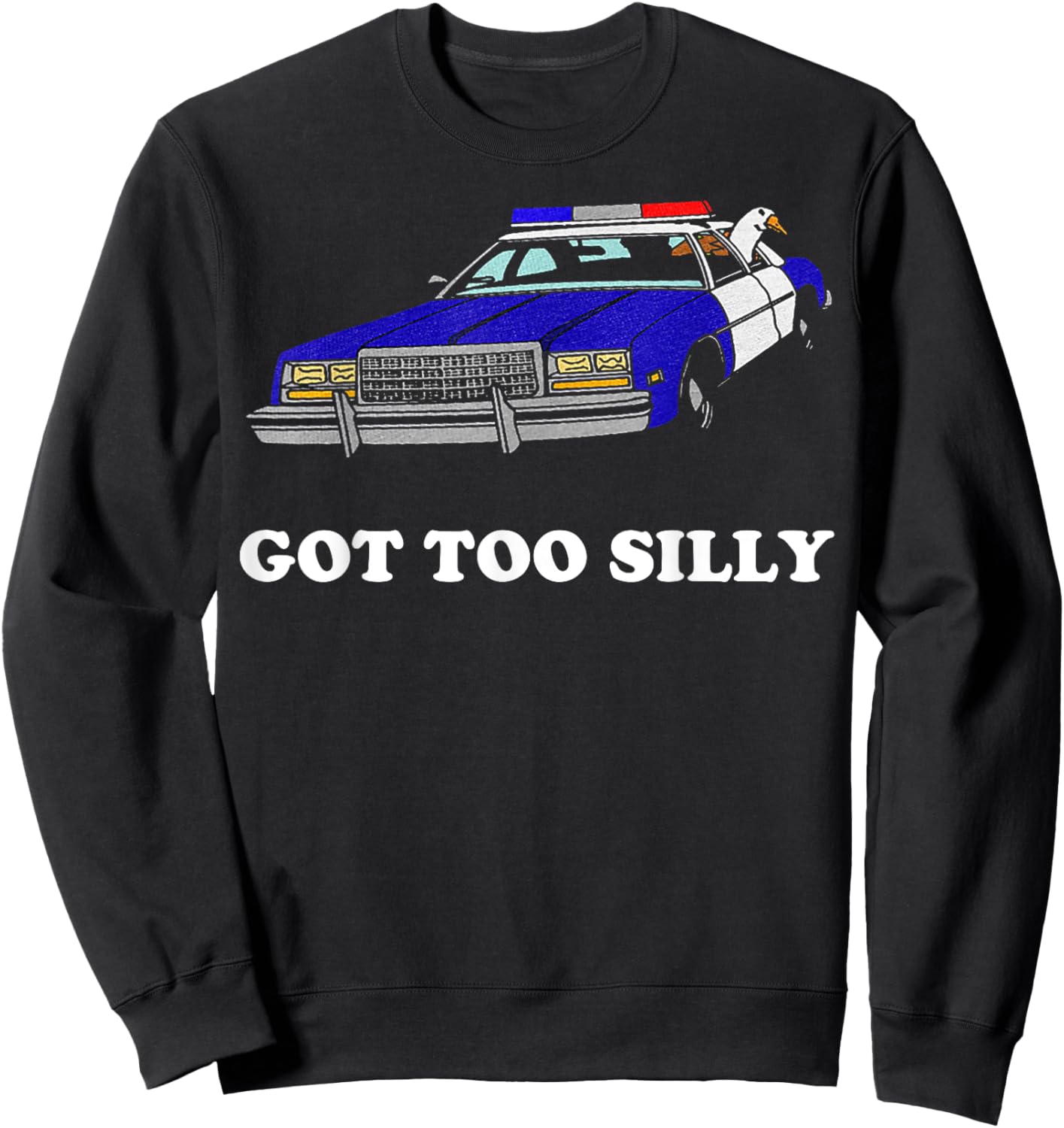 Goose Got Too Silly Sweatshirt - Sweatshirt | Black