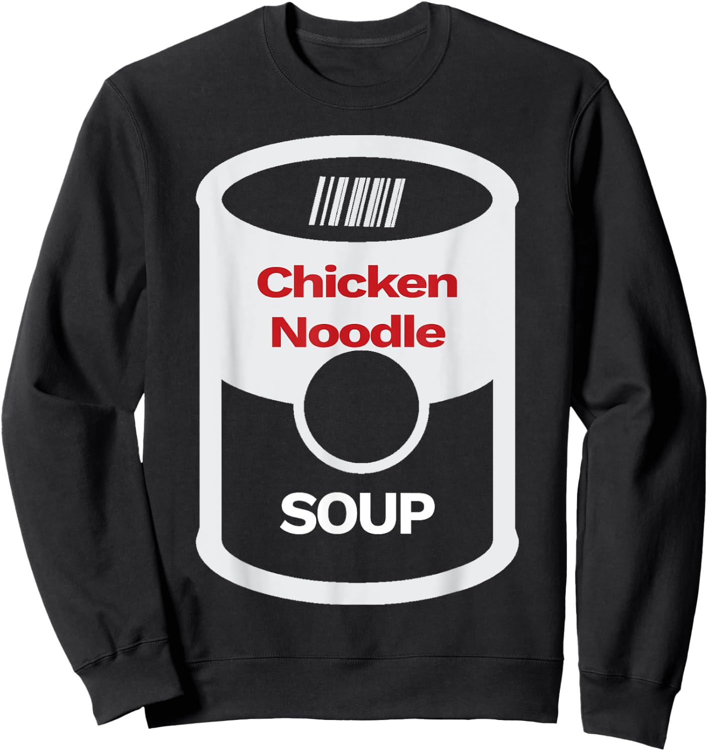 Halloween Funny Kids Adult Chicken Noodle Soup Costume Party Sweatshirt - Sweatshirt | Black