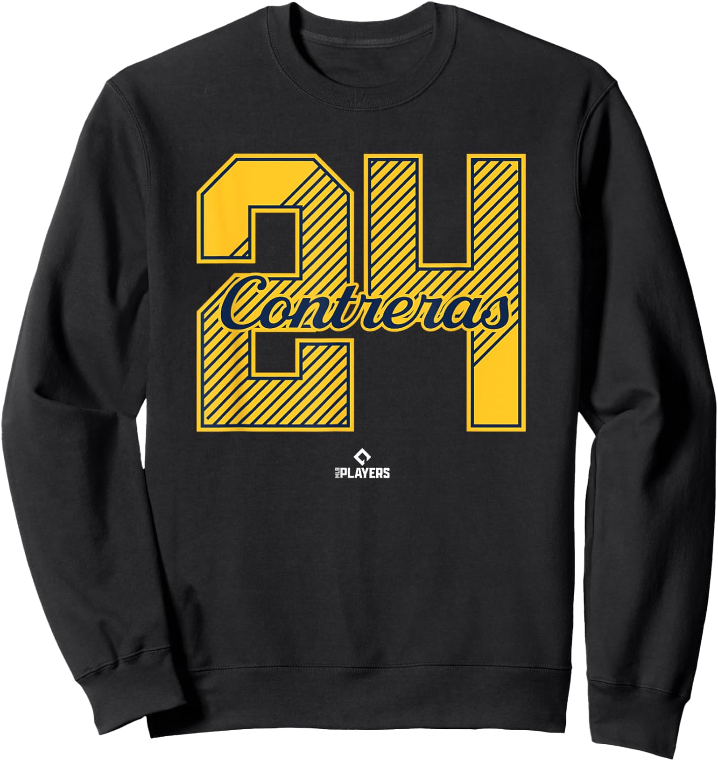William Contreras 24 Milwaukee MLBPA Sweatshirt - Sweatshirt | Black