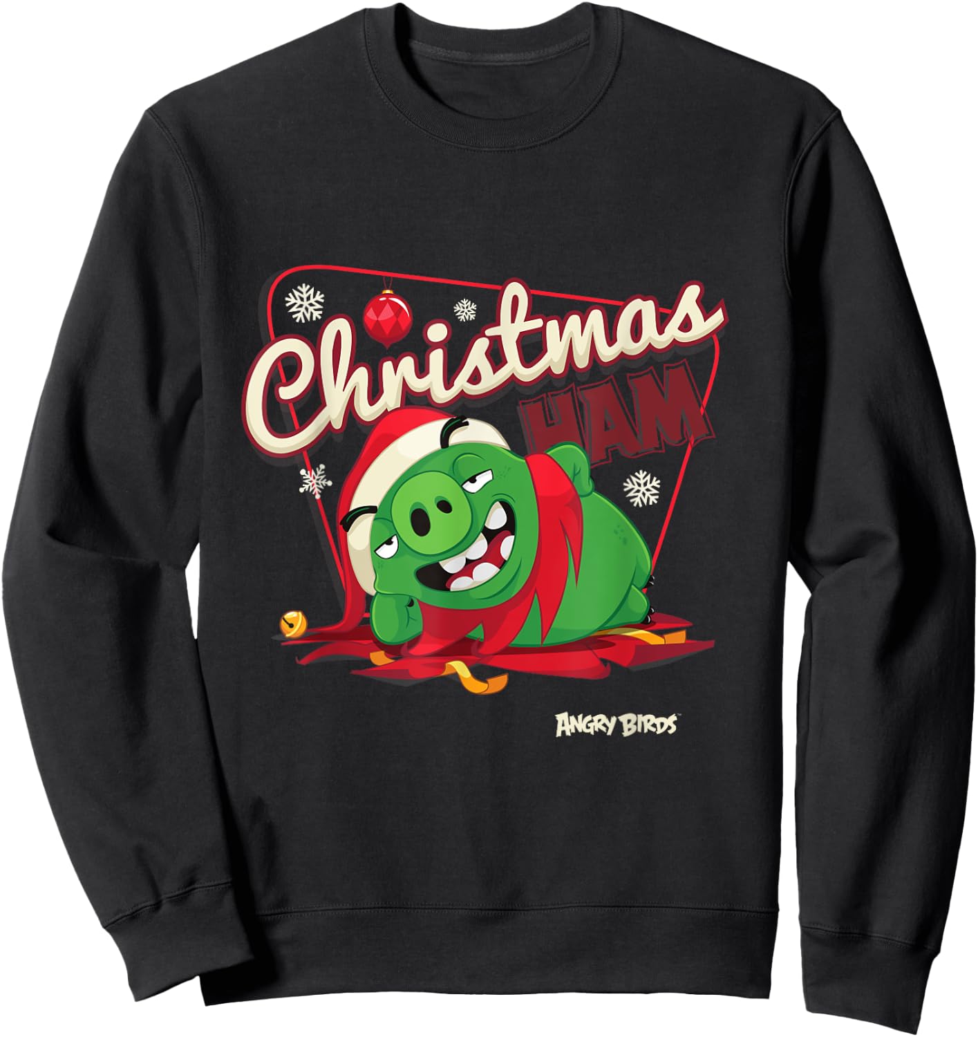 Angry Birds Christmas Pig Official Merchandise Sweatshirt - Sweatshirt | Black