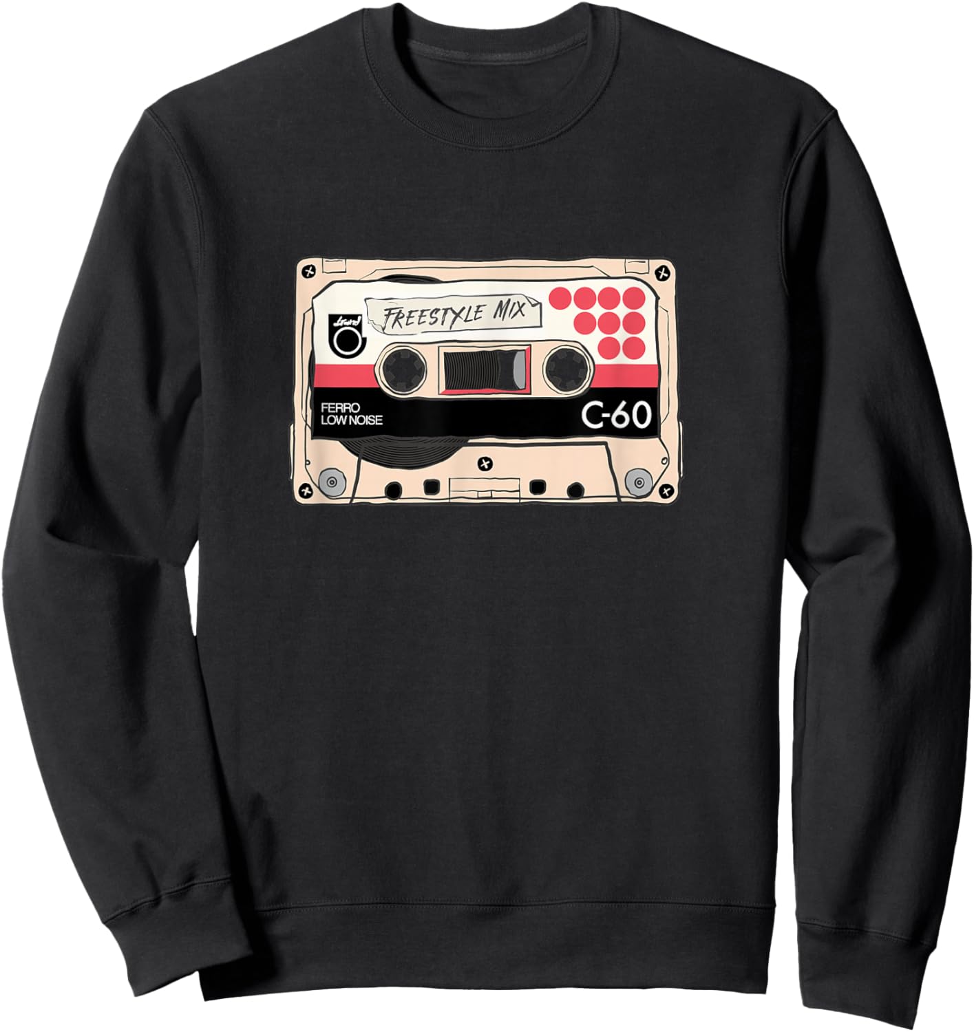 Freestyle Mix Tape Retro Vintage 80s Music Fan Sweatshirt - Sweatshirt | Black