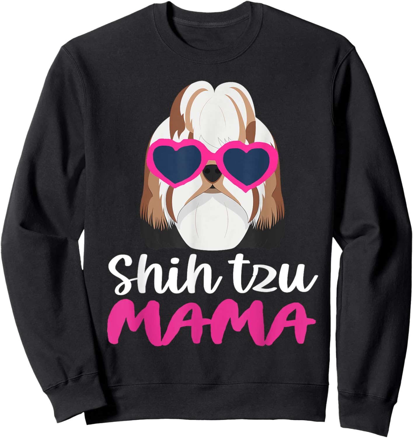 Shih Tzu Mama Sweatshirt - Sweatshirt | Black