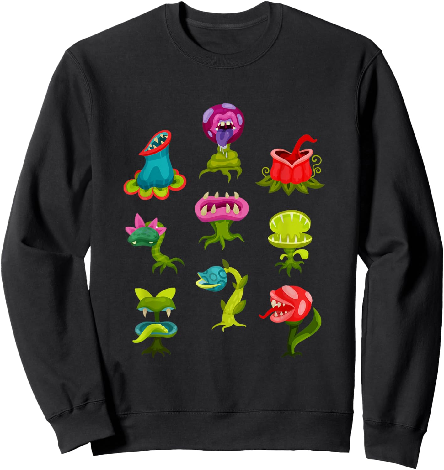 Carnivorous Plants Lover Kids Sarracenia Venus Fly Trap Sweatshirt - Sweatshirt | Black