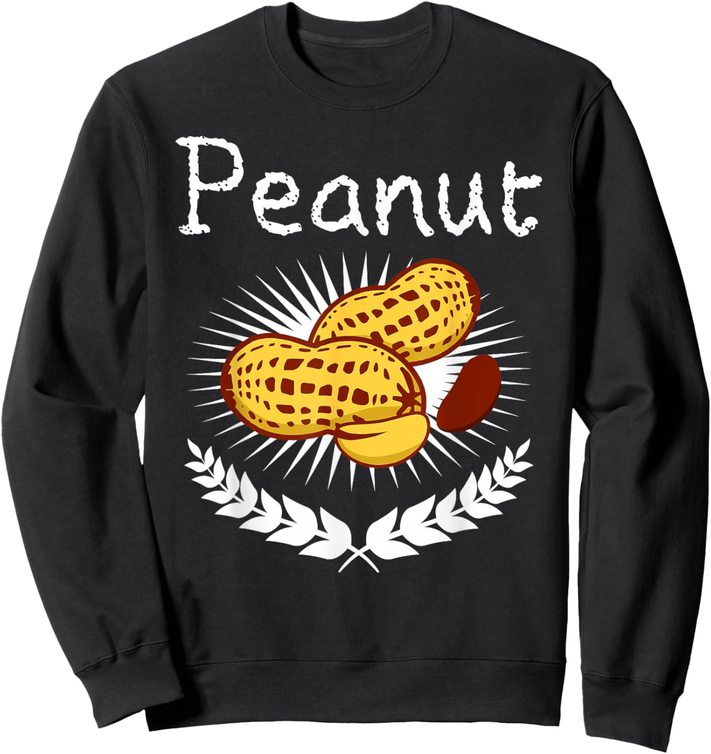 Peanut Graphic gift, Nut design, Peanut design Sweatshirt - Sweatshirt | Black