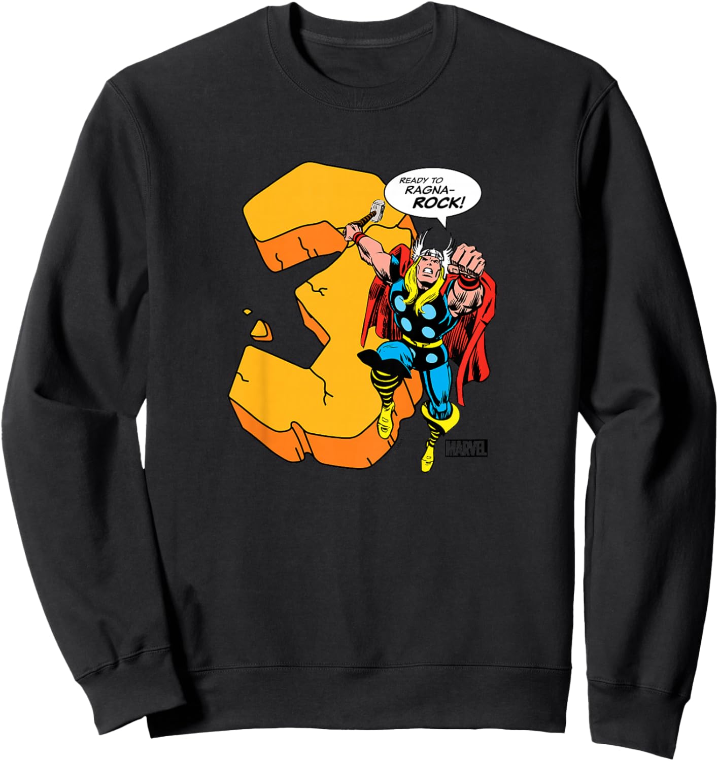 Kids Thor - 3rd Birthday Sweatshirt - Sweatshirt | Black