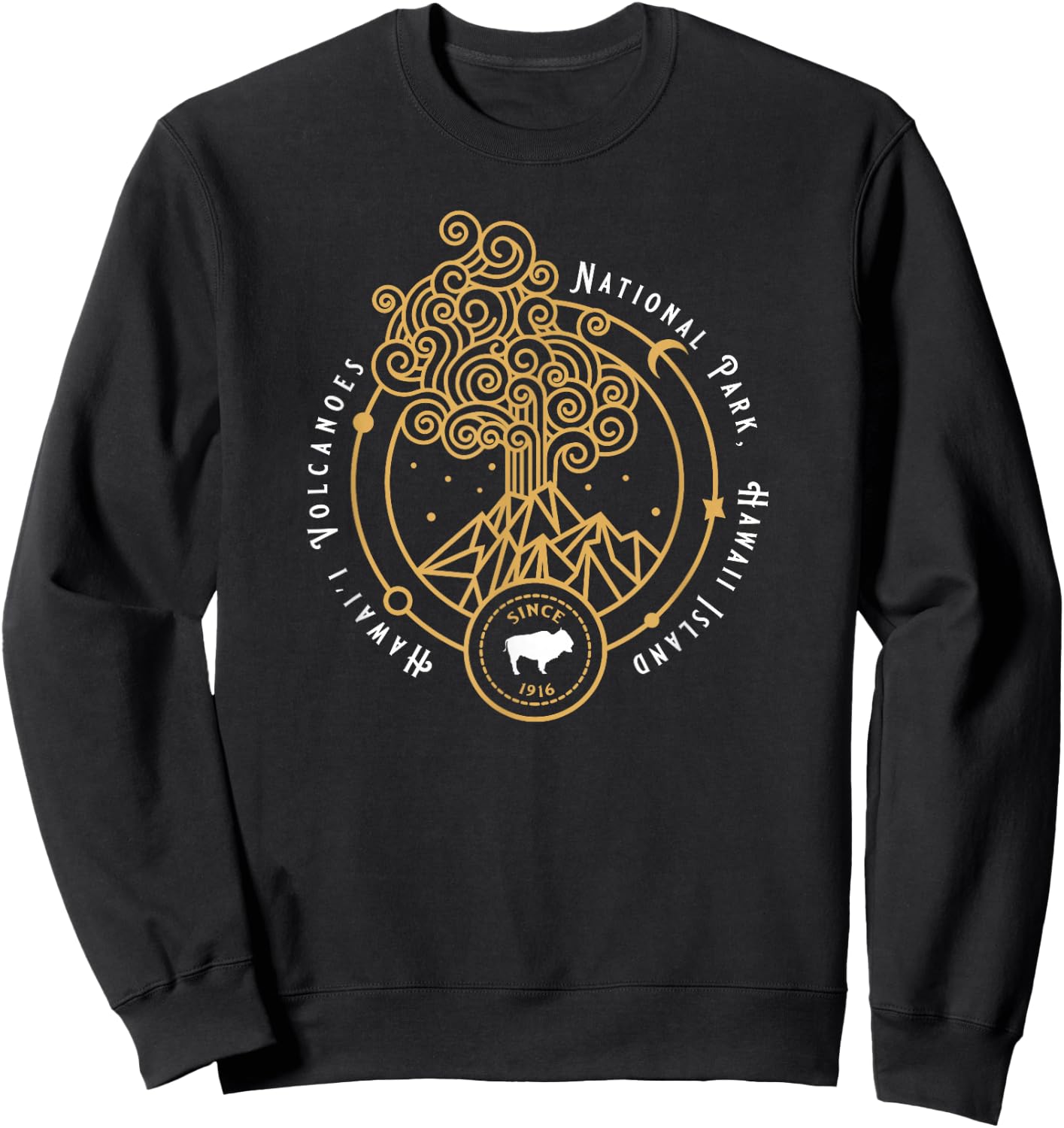 Hawaii Volcanoes National Park Kilauea Mauna Loa Souvenirs Sweatshirt - Sweatshirt | Black
