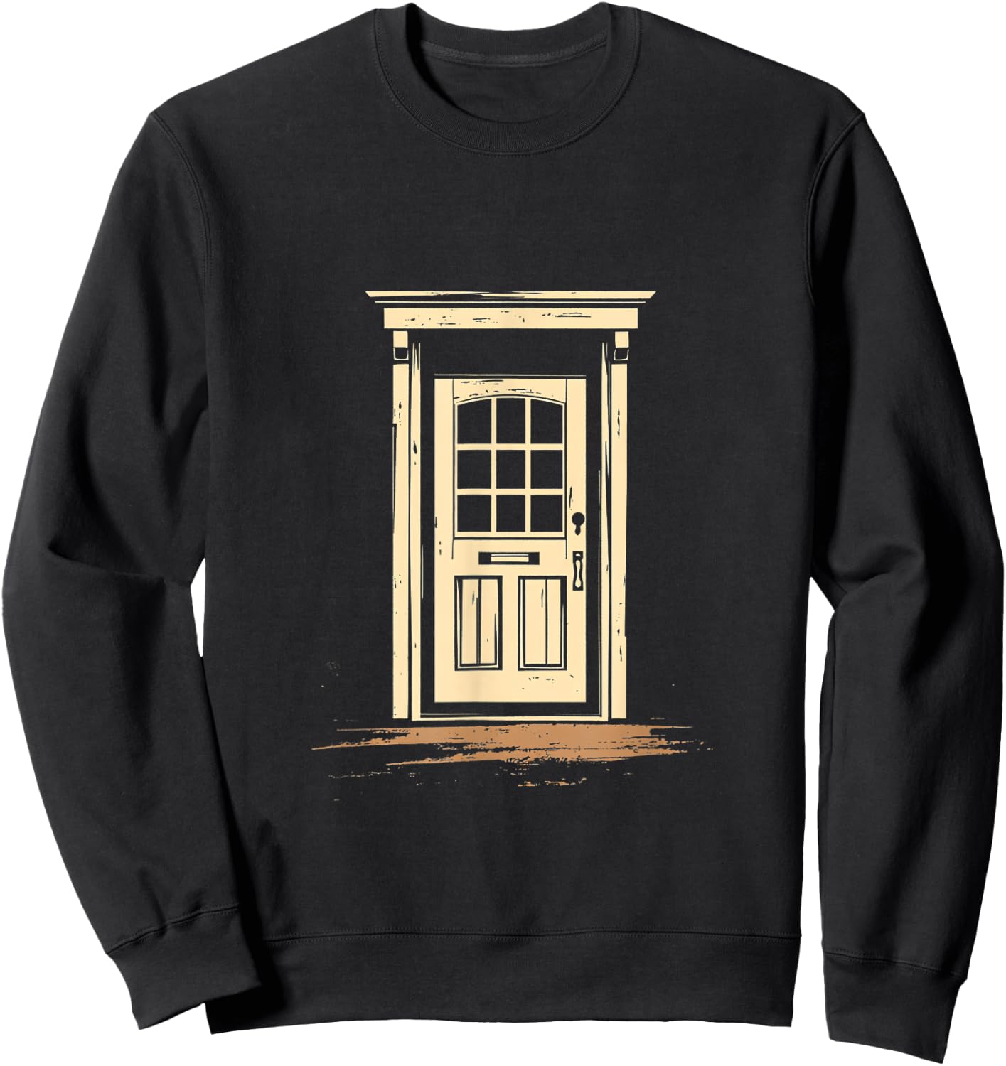 Vintage Front Door Architecture Sweatshirt - Sweatshirt | Black