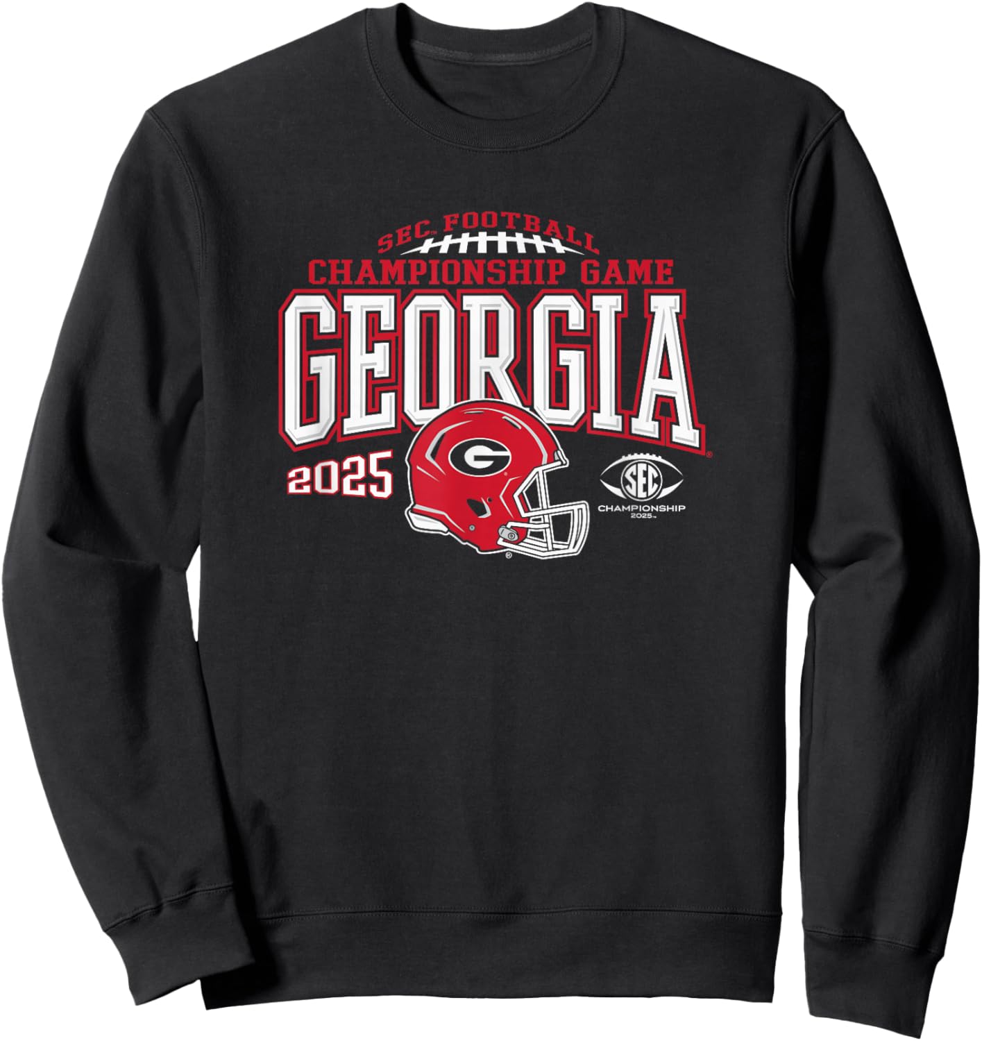 Georgia Bulldogs SEC Championship 2025 Football Black Sweatshirt - Sweatshirt | Black