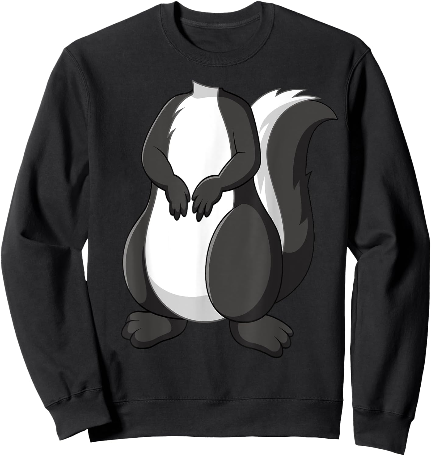 Skunk Shirt Adult Kids Men Women Skunk Costume Sweatshirt - Sweatshirt | Black