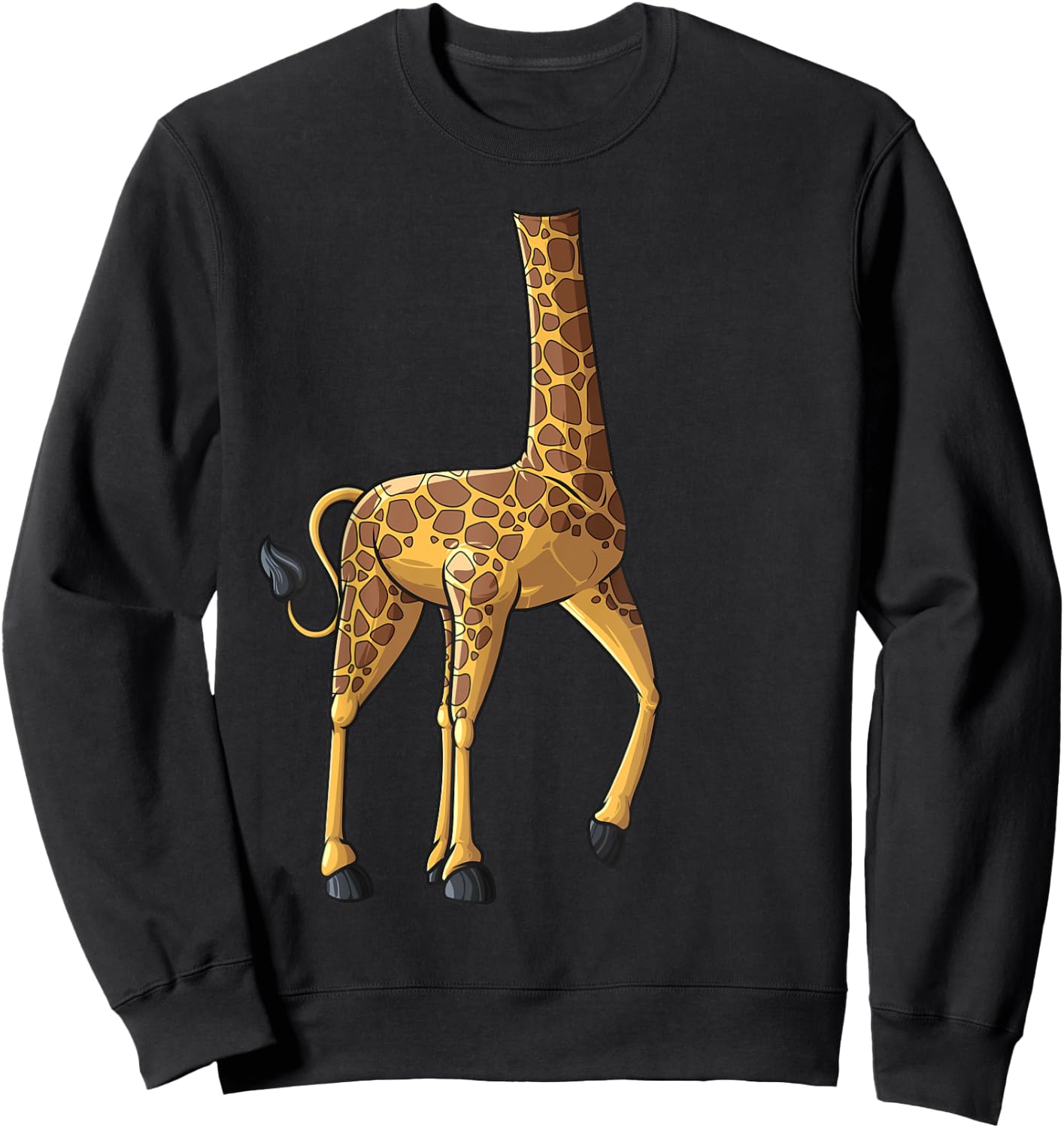 Cute Headless Giraffe Halloween Costume | Funny Animal Gift Sweatshirt - Sweatshirt | Black