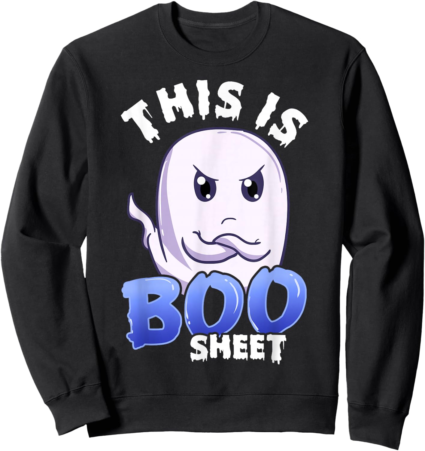 This Is Boo Sheet Boo Sheet HALLOWEEN GHOST Sweatshirt - Sweatshirt | Black