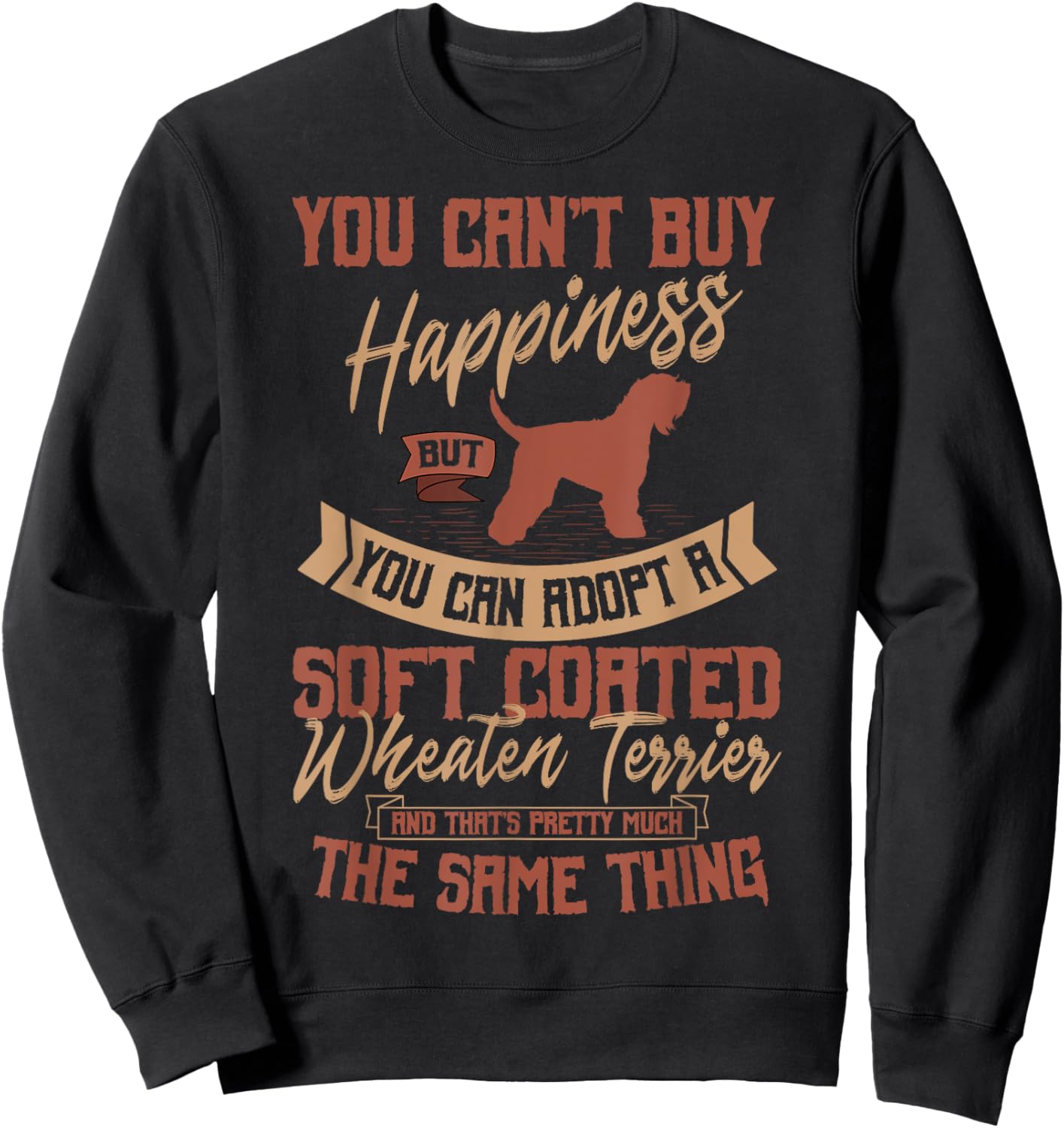 Soft Coated Wheaten Terrier Dog Owner Fur Parent Whatie Sweatshirt - Sweatshirt | Black