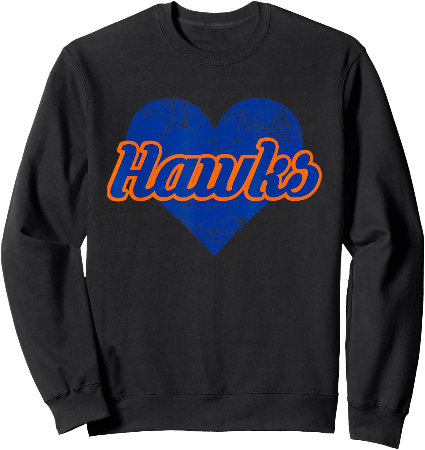 Riverton Hawks Over Heart Sweatshirt - Sweatshirt | Black