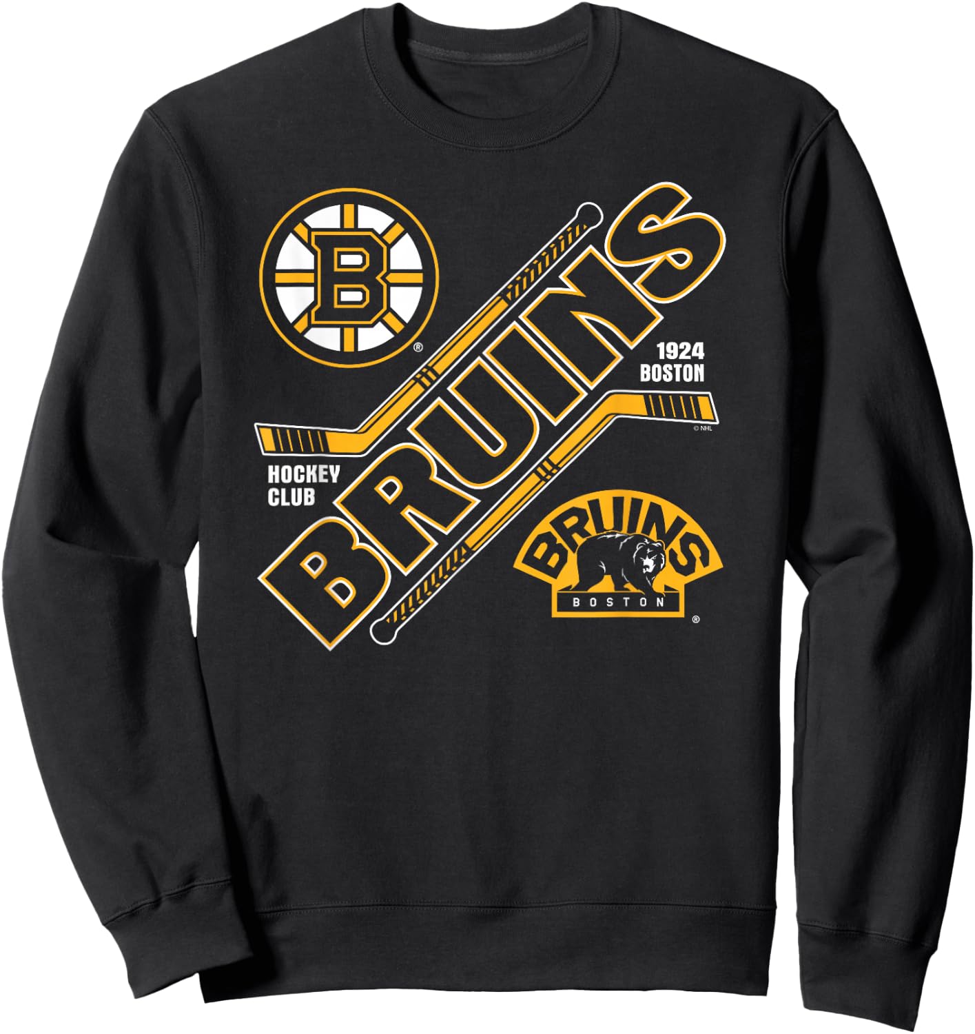 Boston Bruins Force Black Officially Licensed Sweatshirt - Sweatshirt | Black