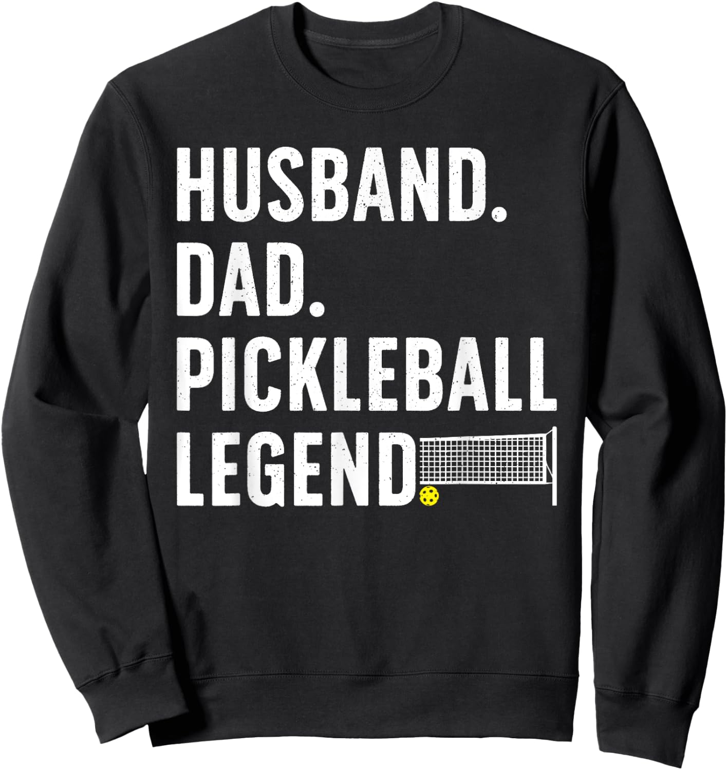 Pickleball Art For Husband Men Pickle Ball Pickleball Lover Sweatshirt - Sweatshirt | Black