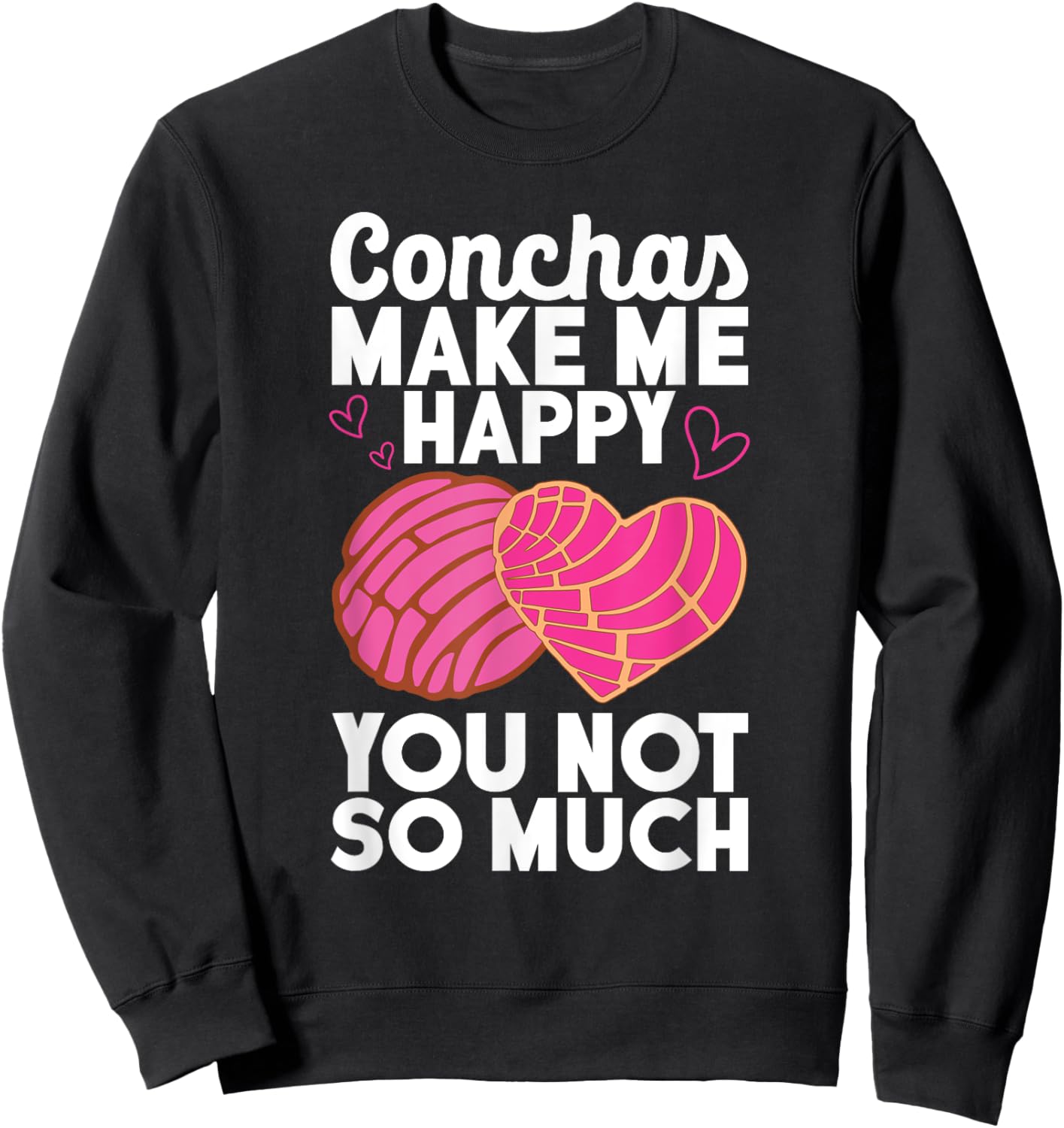 Conchas Pan Dulce Latina Mexican Mujer Concha Pastry Sweatshirt - Sweatshirt | Black