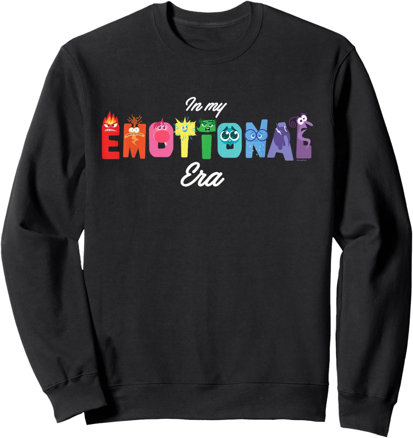 Disney & Pixar’s Inside Out 2 Emotions in My Emotional Era Sweatshirt - Sweatshirt | Black