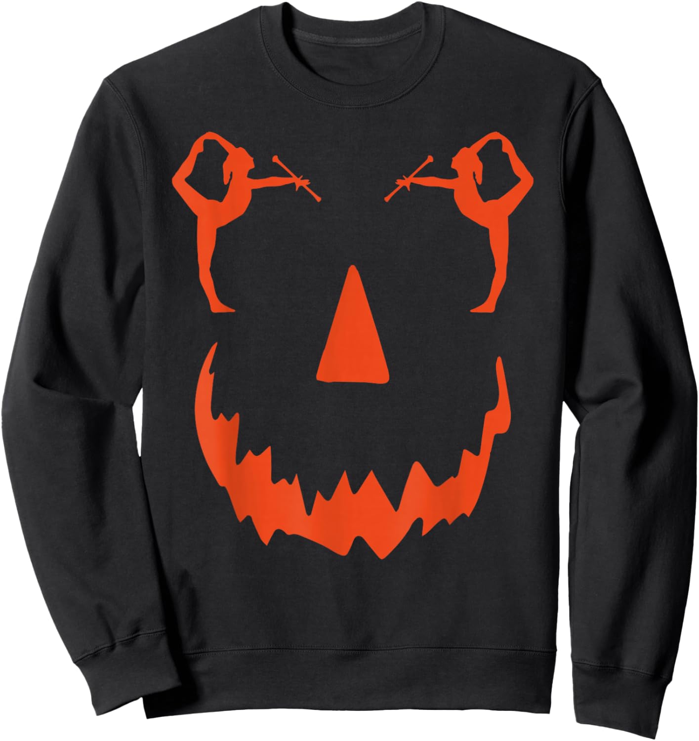pumpkin Baton Twirler halloween Sweatshirt - Sweatshirt | Black