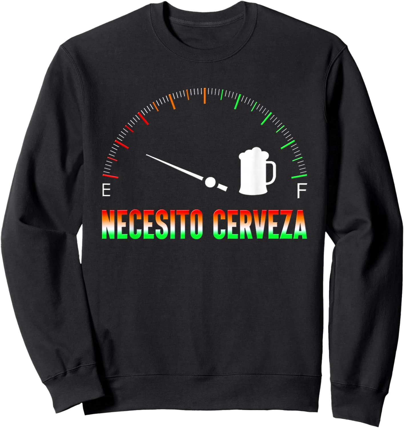 Necesito Cerveza Shirt - Cerveza Sweatshirt - Sweatshirt | Black