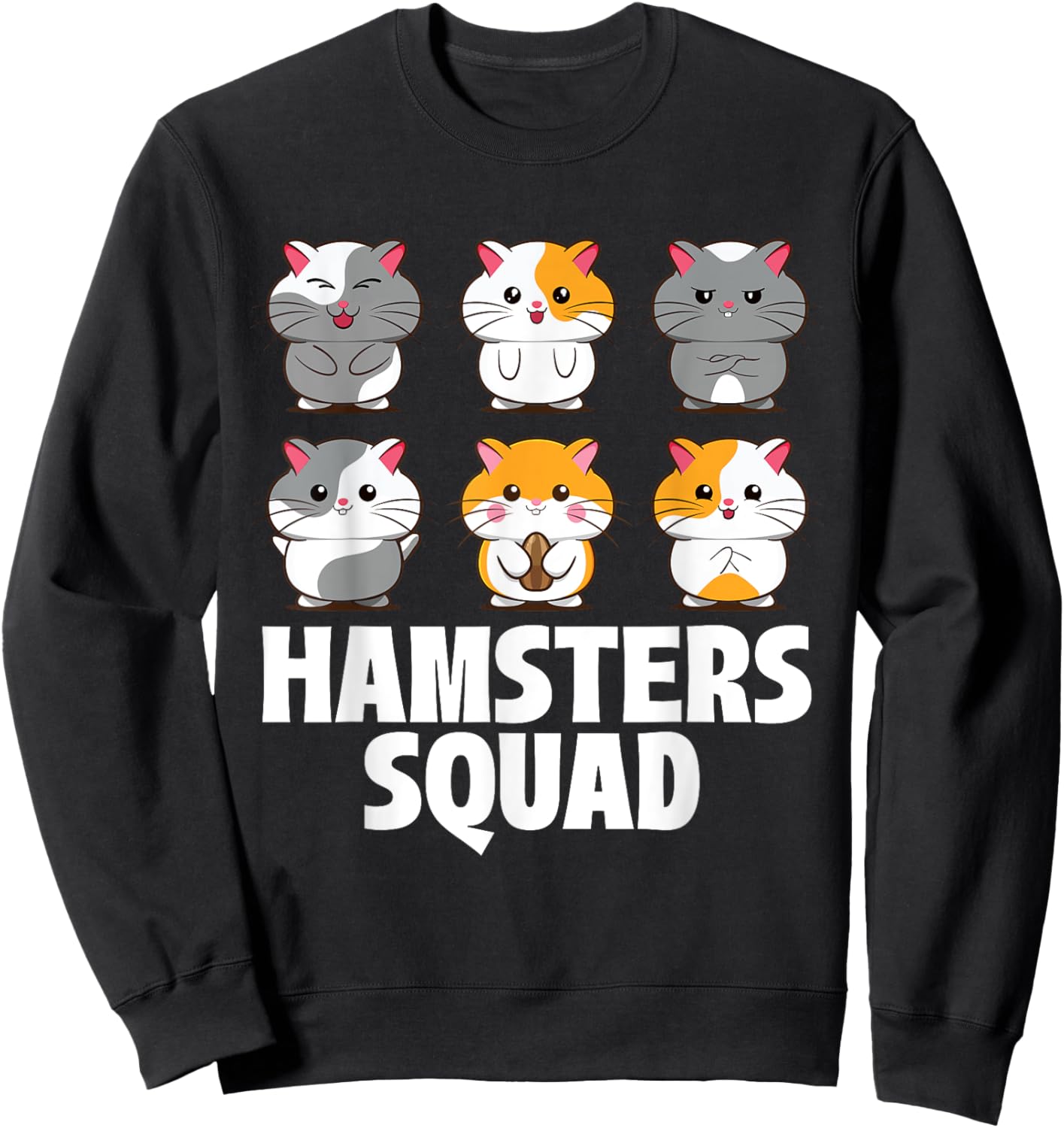 Hamsters Squad - Animal Whisperer Pet Owner Rodent Lover Sweatshirt - Sweatshirt | Black