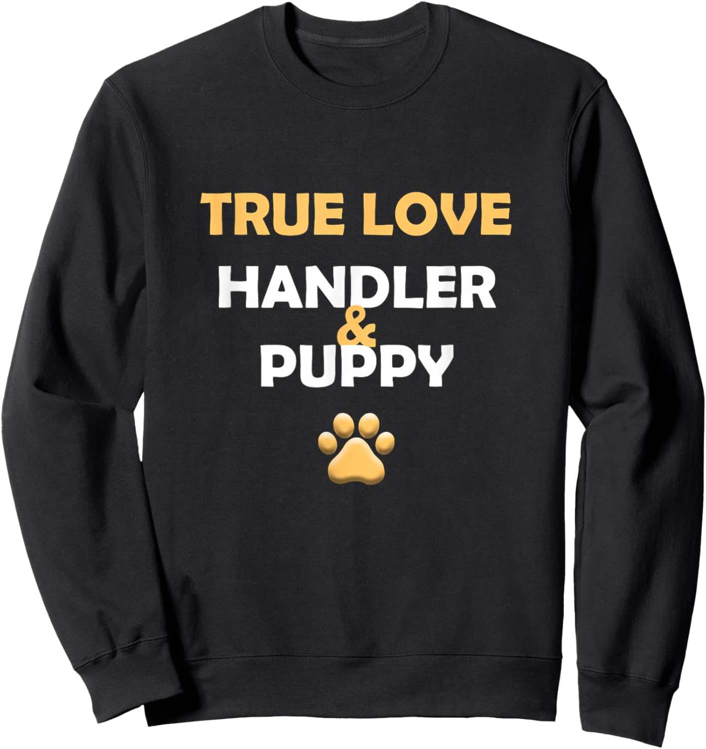 True love - Handler & Puppy - Play Pups Gay Pride Sweatshirt - Sweatshirt | Black