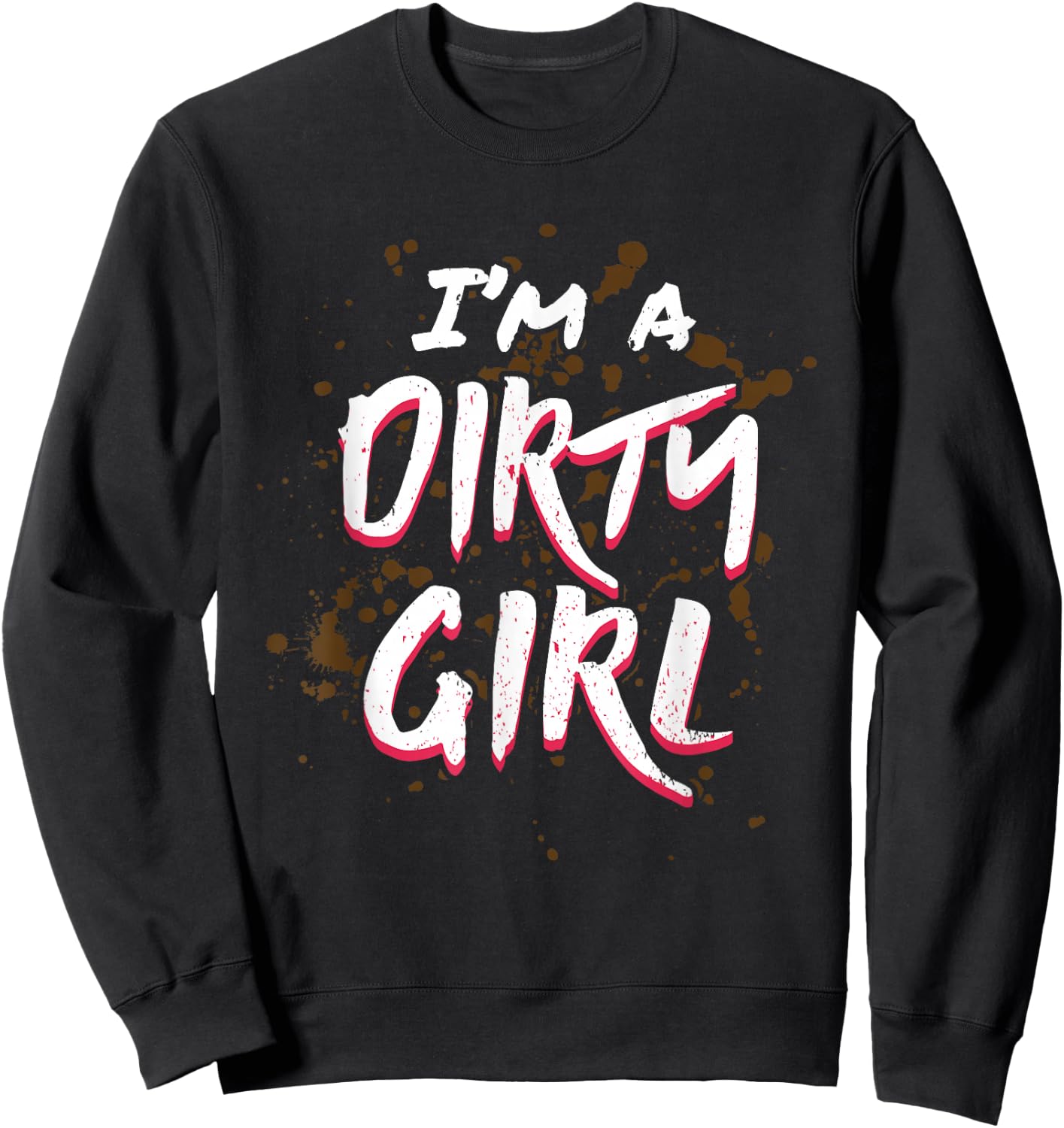 Mud Run Shirts Girls Runners Mud Running Team Sweatshirt - Sweatshirt | Black