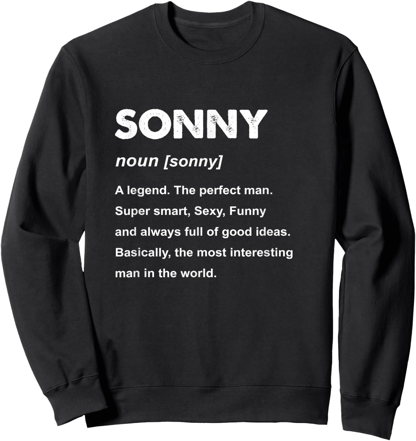 Sonny Name Sweatshirt - Sweatshirt | Black