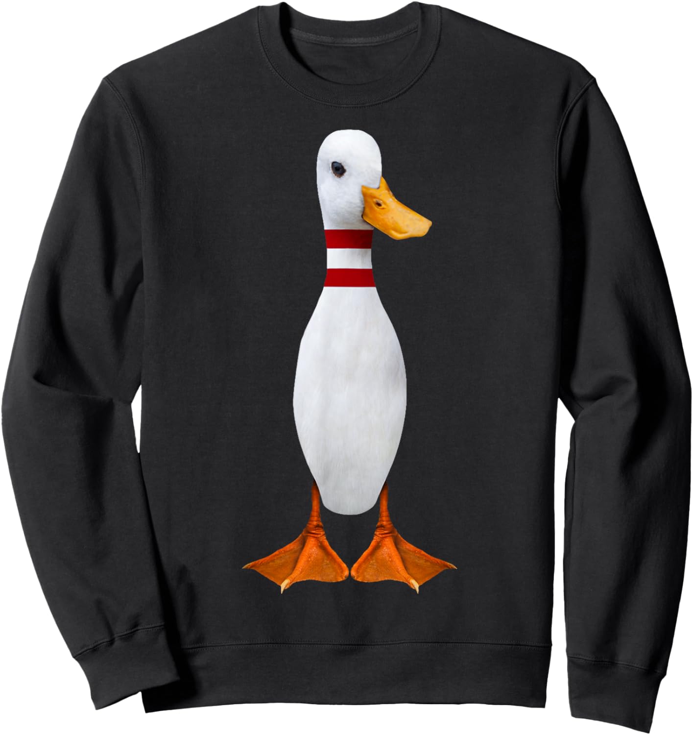 Funny Bowling Farmer Bowler Duck Ten Pin Spare Me Bowling Sweatshirt - Sweatshirt | Black