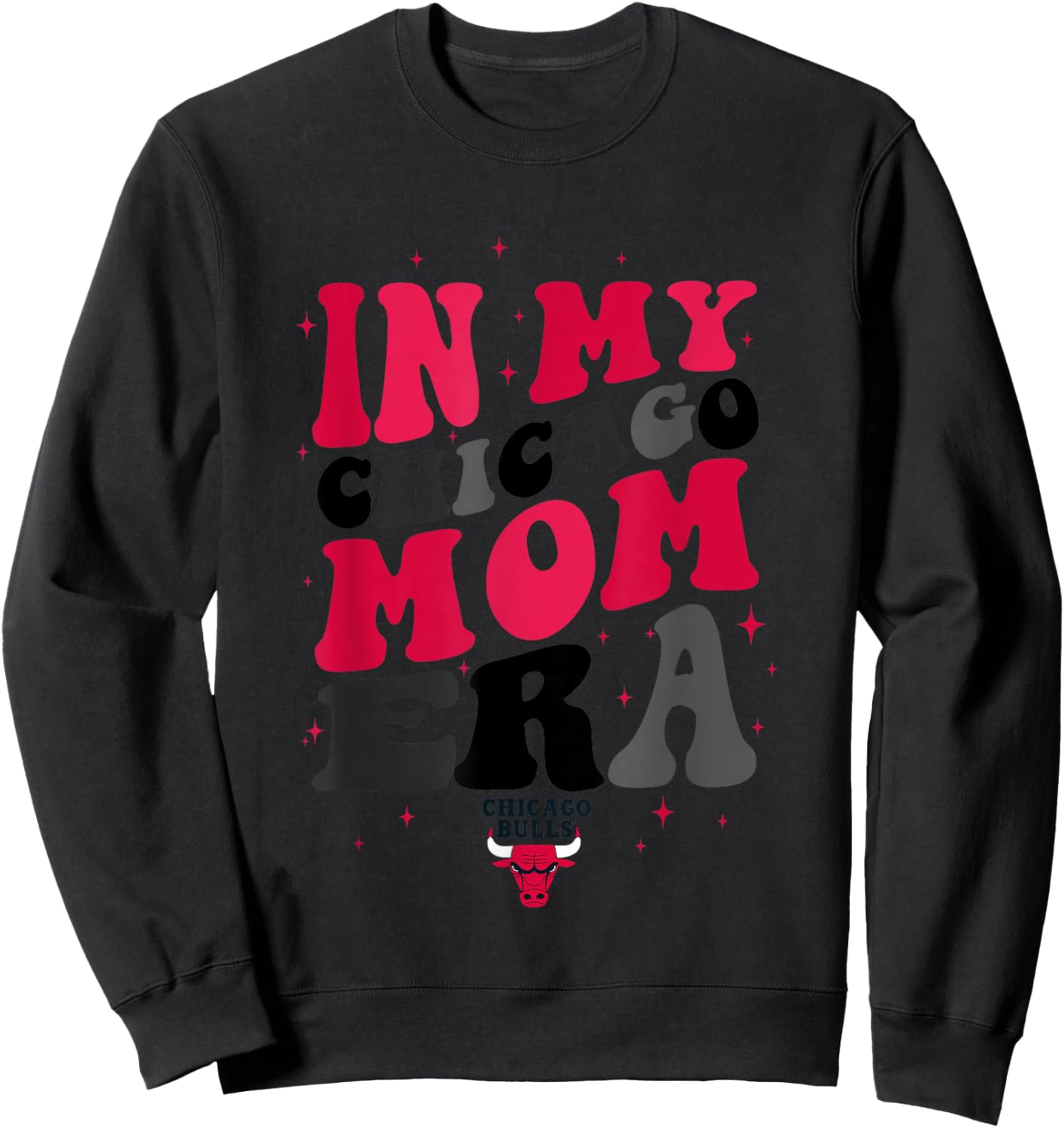 NBA Chicago Bulls In My Chicago Mom Era Logo Sweatshirt - Sweatshirt | Black