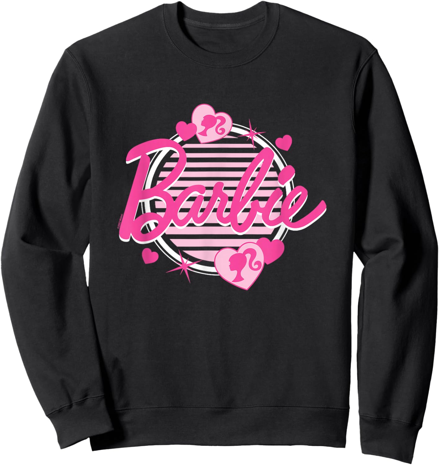 Barbie - Pinkes Logo mit Herzen Sweatshirt - Sweatshirt | Black