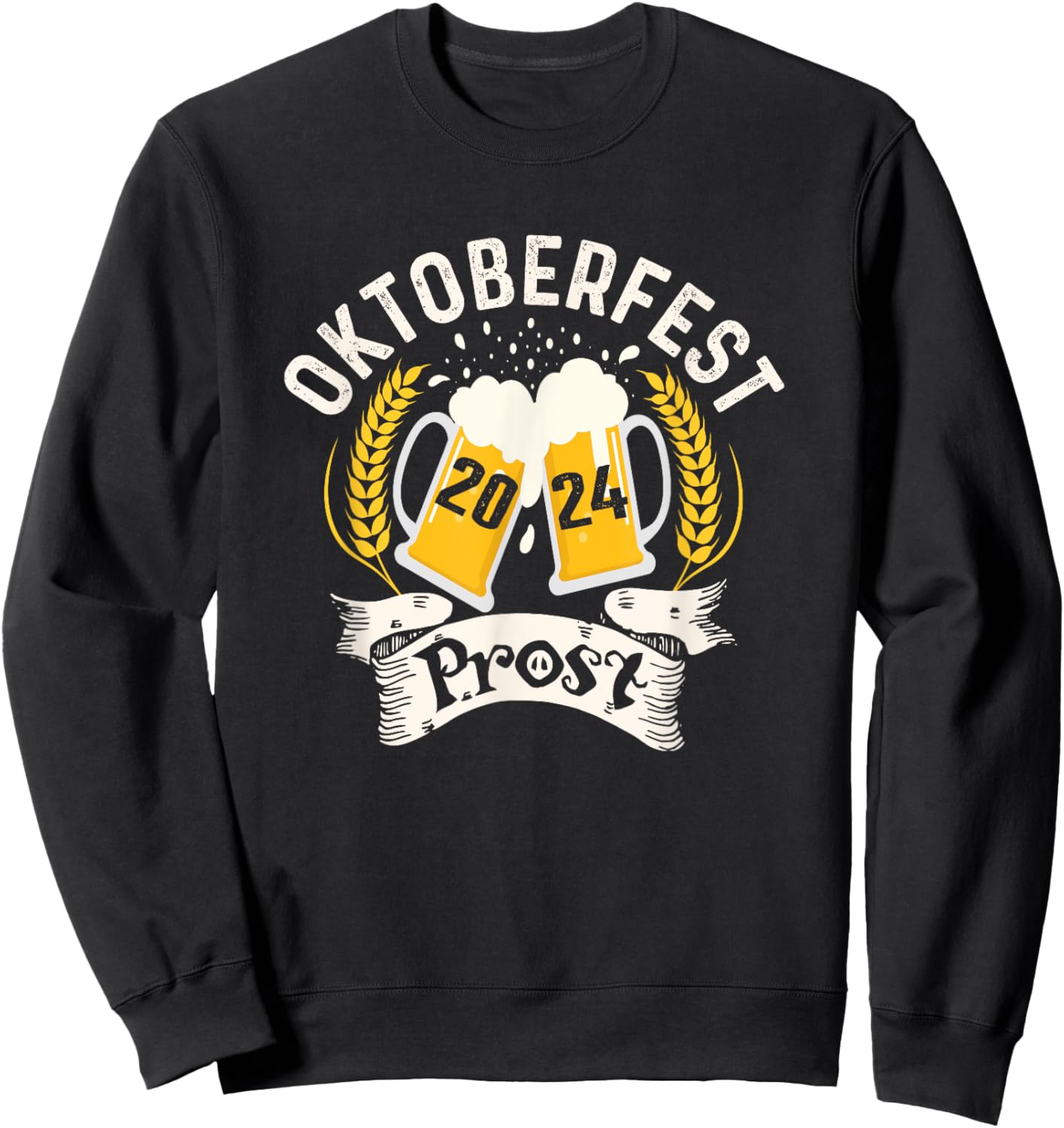 Oktoberfest 2024 Prost German beer drinking Sweatshirt - Sweatshirt | Black
