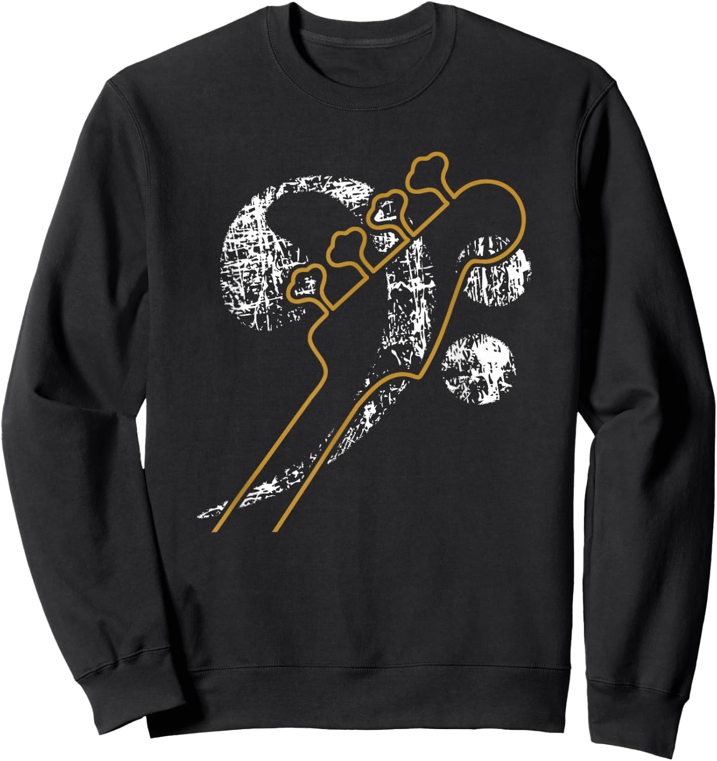Bassguitarneck with Bass Clef for Bass Players Bands Sweatshirt - Sweatshirt | Black