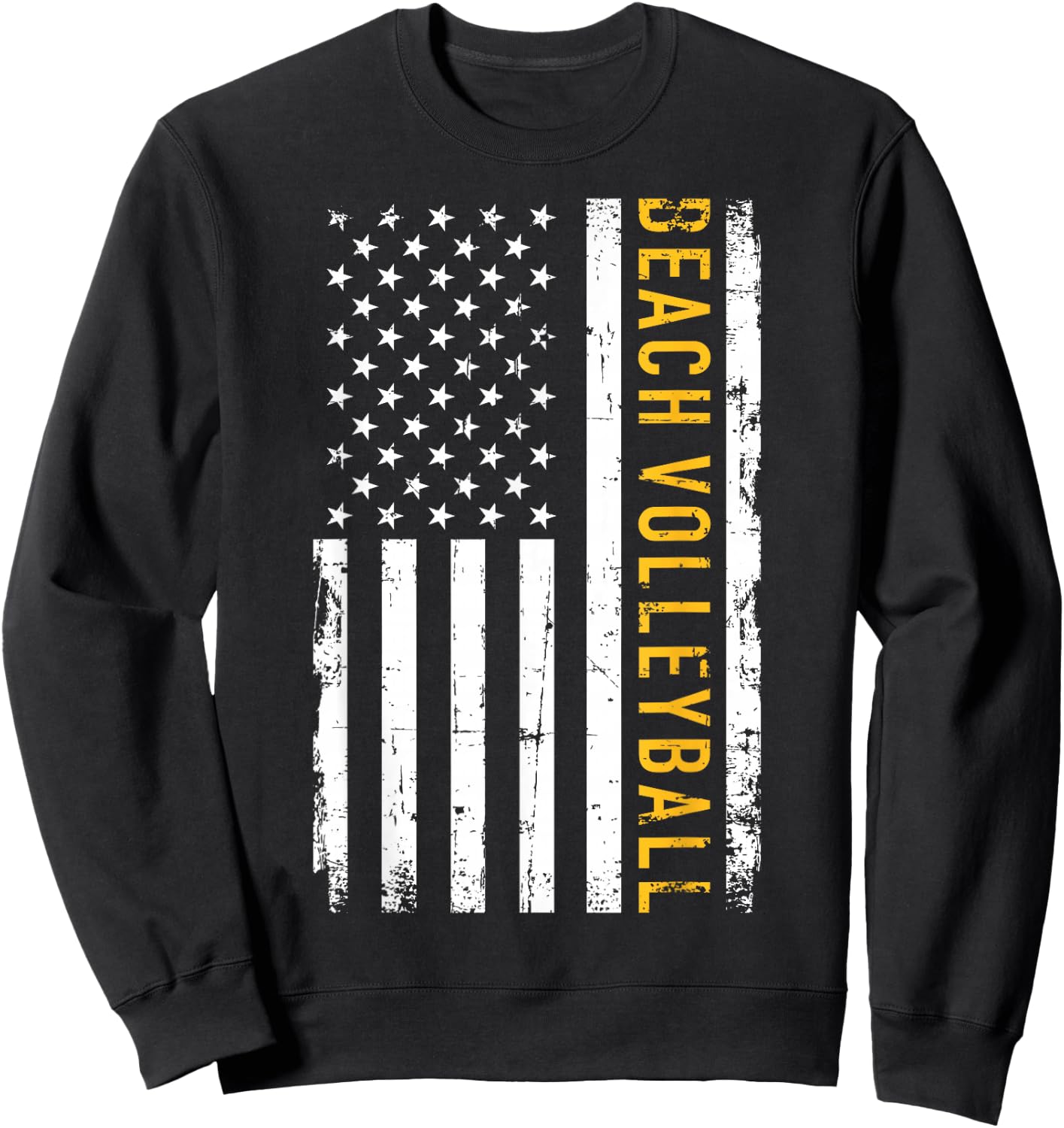 Beach volleyball USA Men Women Girls Kids Sweatshirt - Sweatshirt | Black