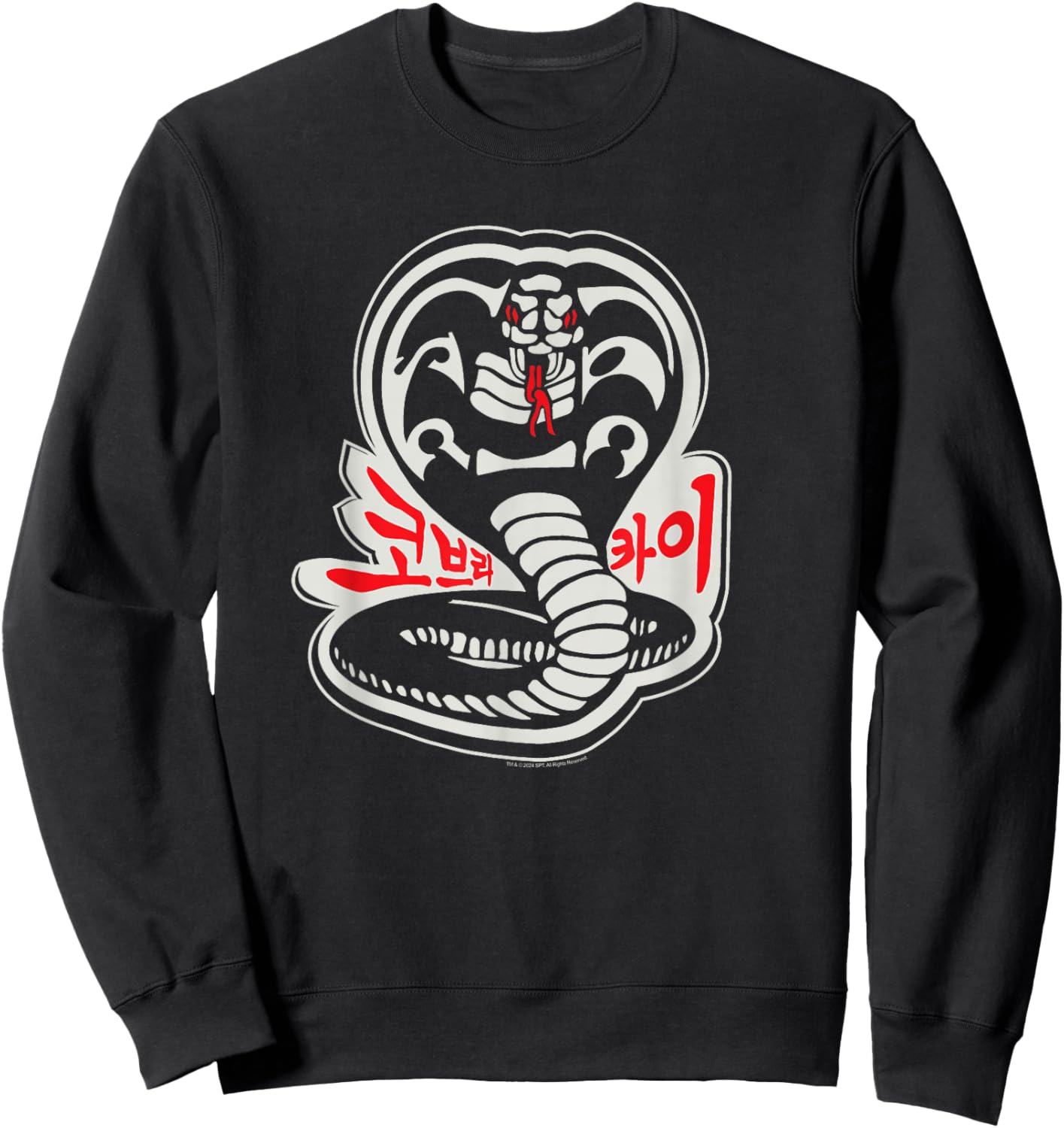 Cobra Kai Karate Dojo South Korea Snake Logo Sekai Taikai Sweatshirt - Sweatshirt | Black