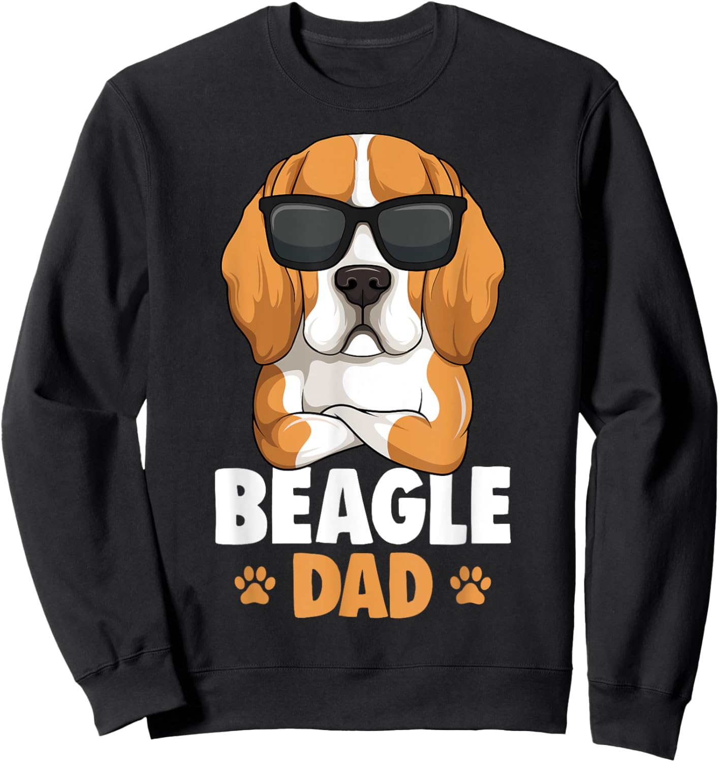 Beagle Dad Dog Father Men Sweatshirt - Sweatshirt | Black