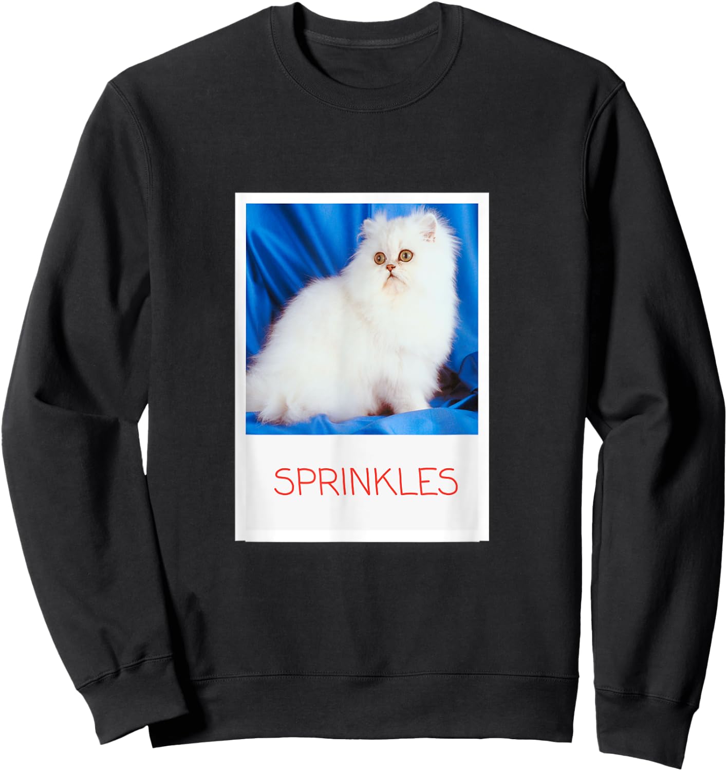 Sprinkles The Cat Angela Fun Run Women Girls Kids Sweatshirt - Sweatshirt | Black