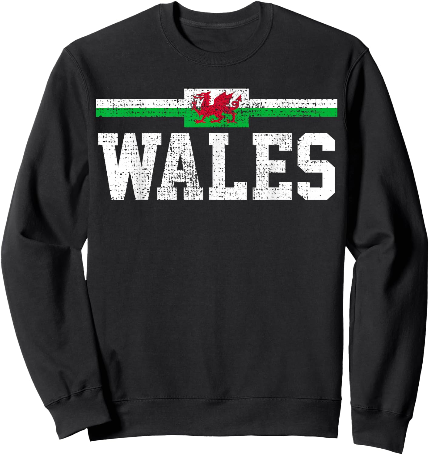 Wales Welsh Flag Sweatshirt - Sweatshirt | Black