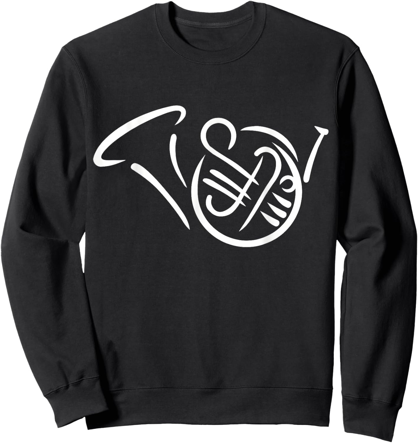 Bugle french horn Sweatshirt - Sweatshirt | Black