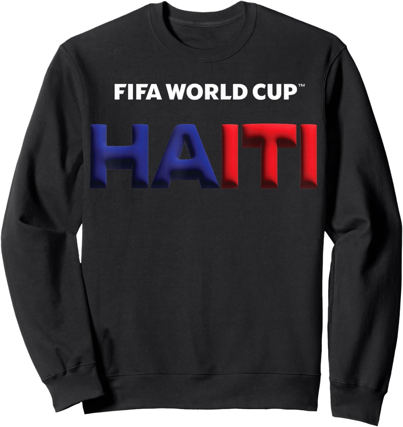 FIFA World CUP26 Haiti Bubble Color Sweatshirt - Sweatshirt | Black