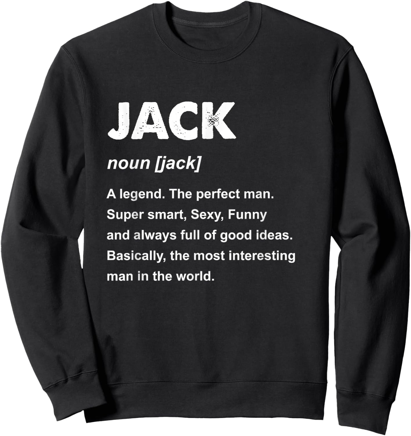Jack Name Sweatshirt - Sweatshirt | Black