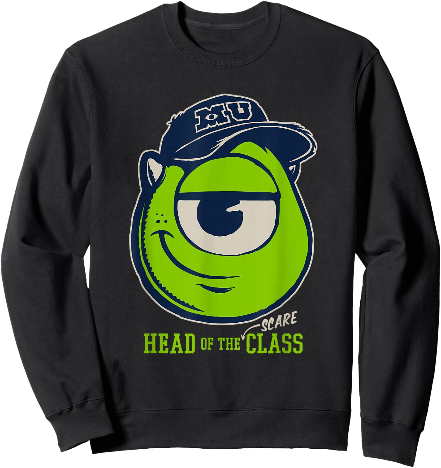 Disney PIXAR Monsters University Mike Head of Sweatshirt - Sweatshirt | Black
